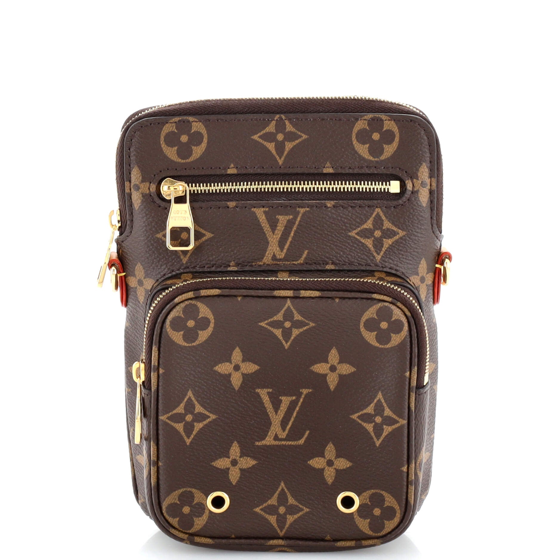 Louis Vuitton Utility Crossbody Bag Monogram Canvas Brown