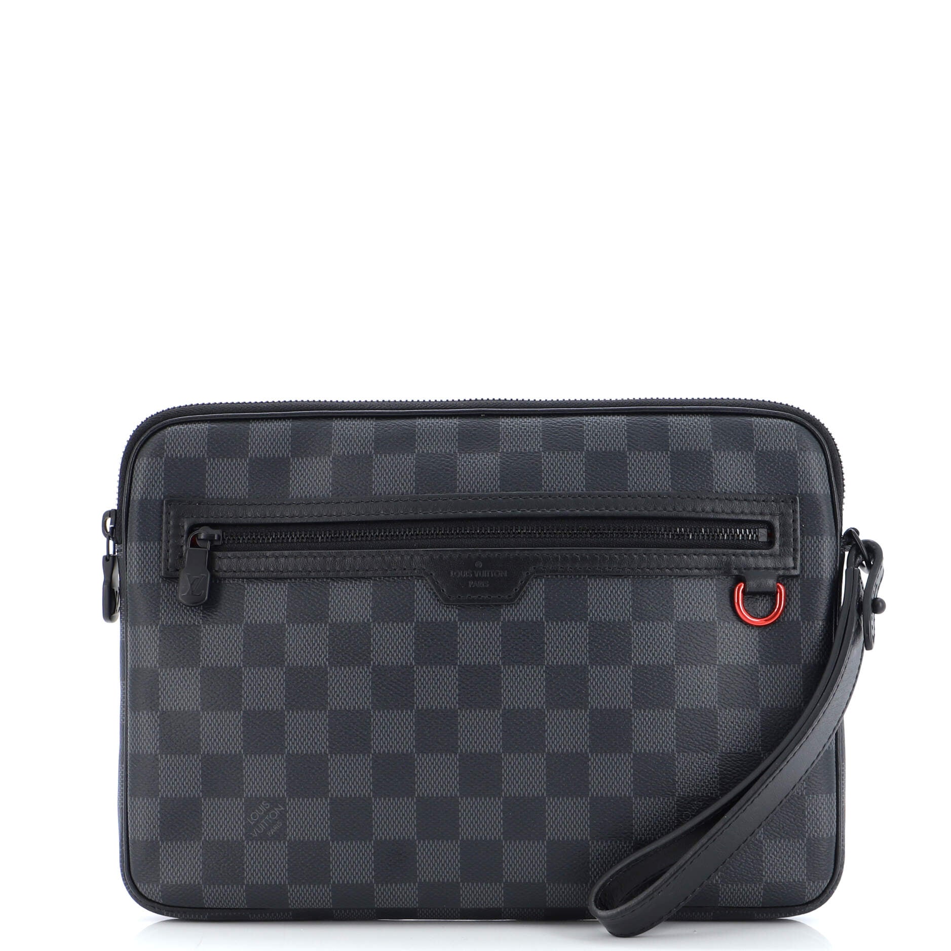 LOUIS VUITTON Louis Vuitton Damier Graphite Utility Backpack Red