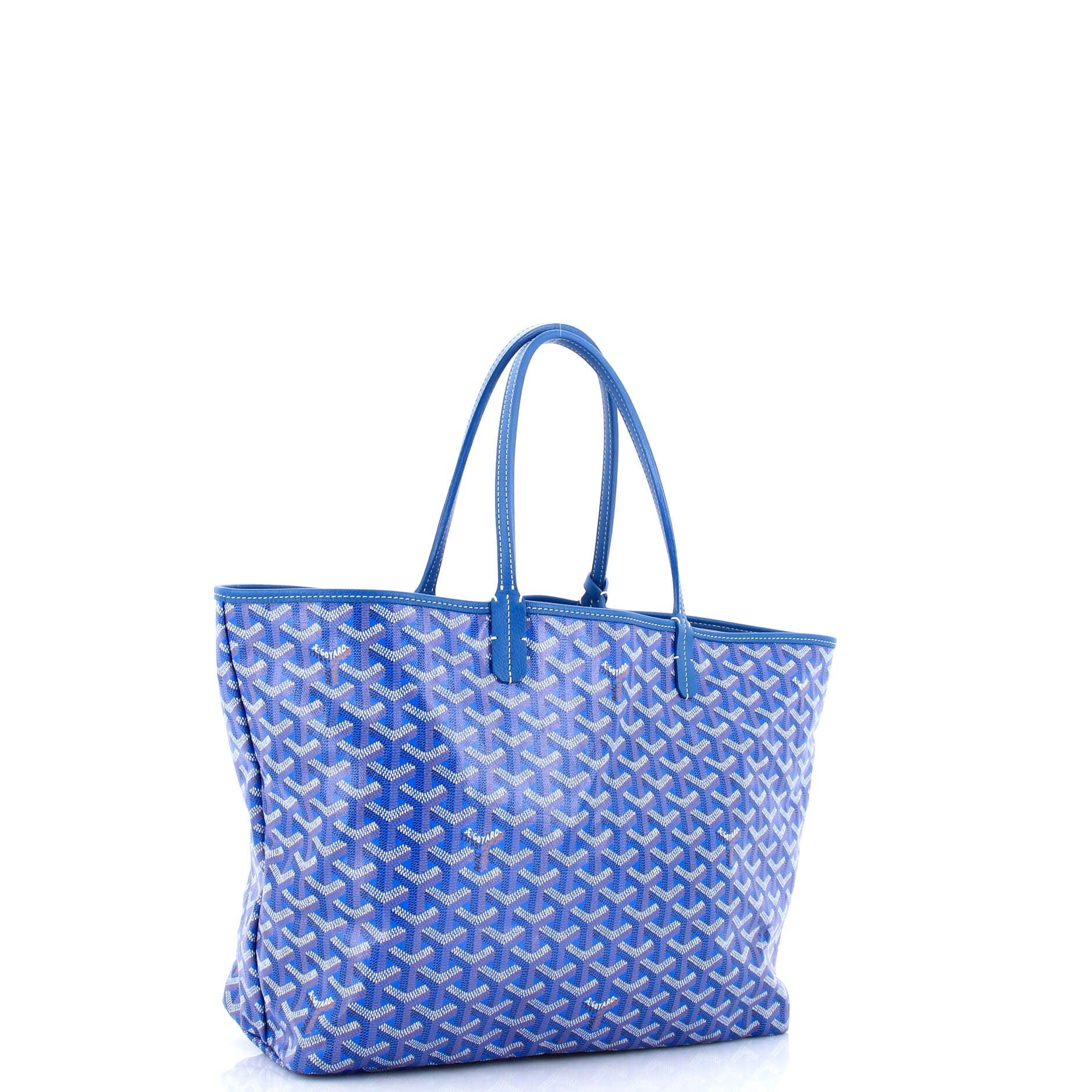 Goyard Blue Coated Canvas Serviette Chypre Briefcase QEB4ST0LBB000