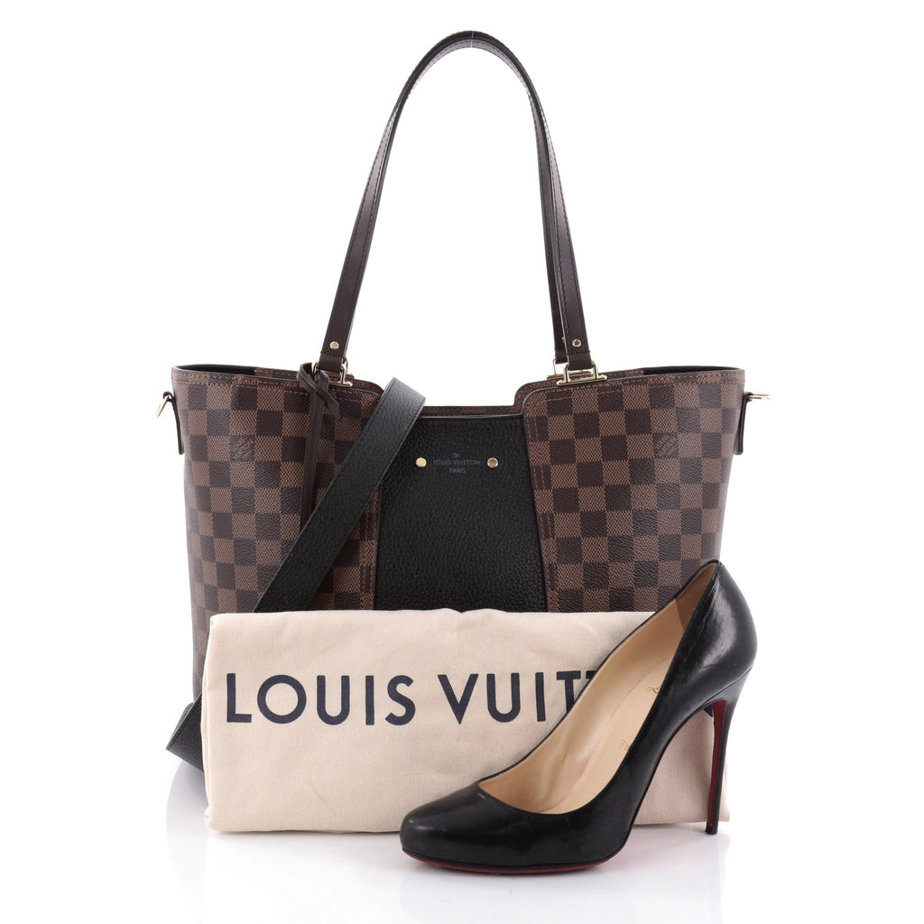 Buy Louis Vuitton Jersey Handbag Damier Canvas with Leather 2333201 – Rebag