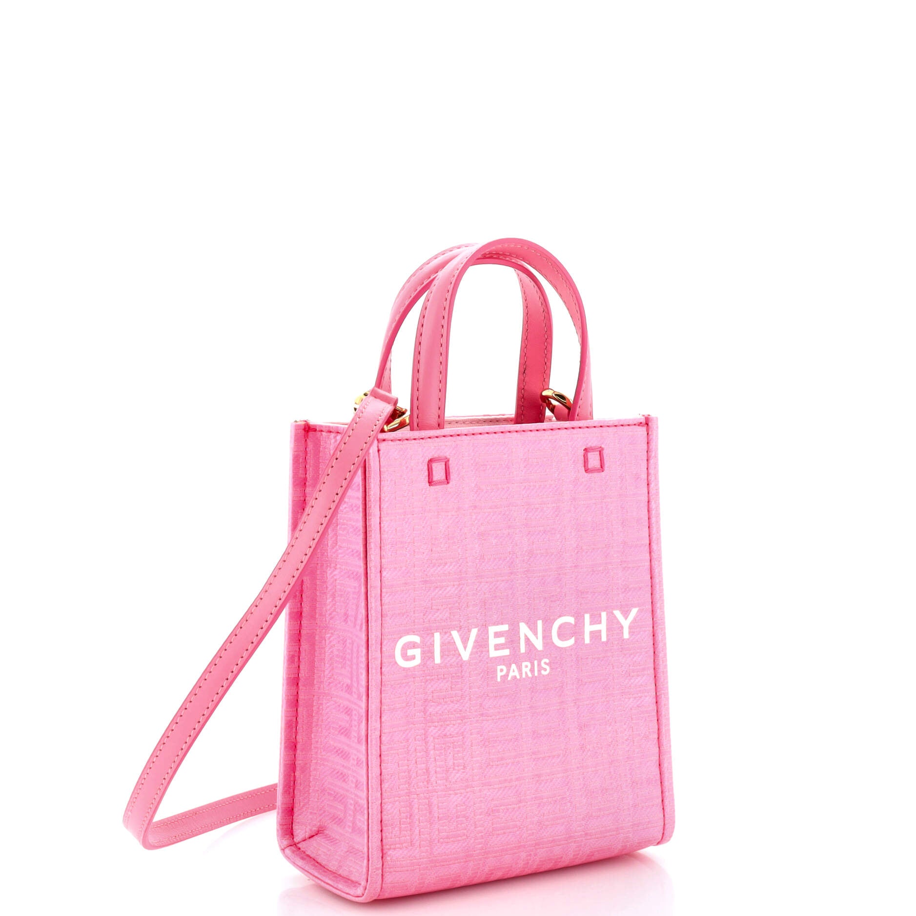 Givenchy Medium G Tote Shopping Bag In 4G Coated Canvas Black in