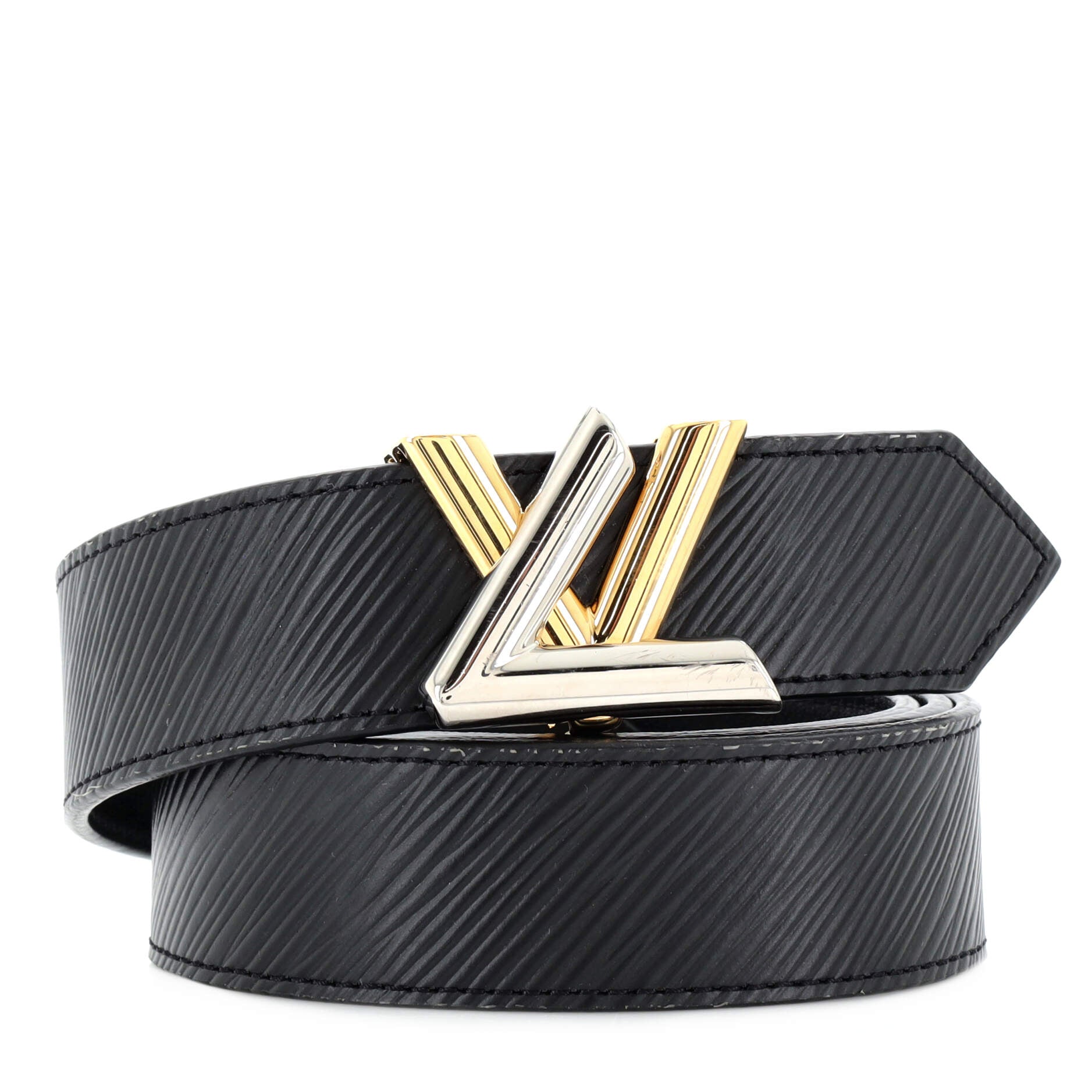 Louis Vuitton LV Initiales Belt Epi Leather Medium Black 1904521