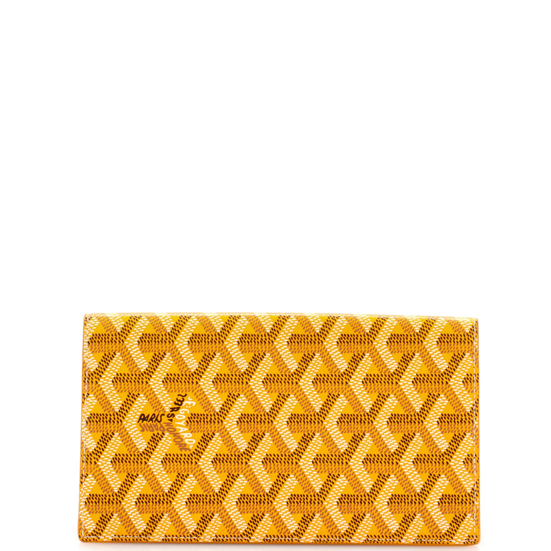 Goyard Victoire Wallet Goyardine Yellow in Coated Canvas