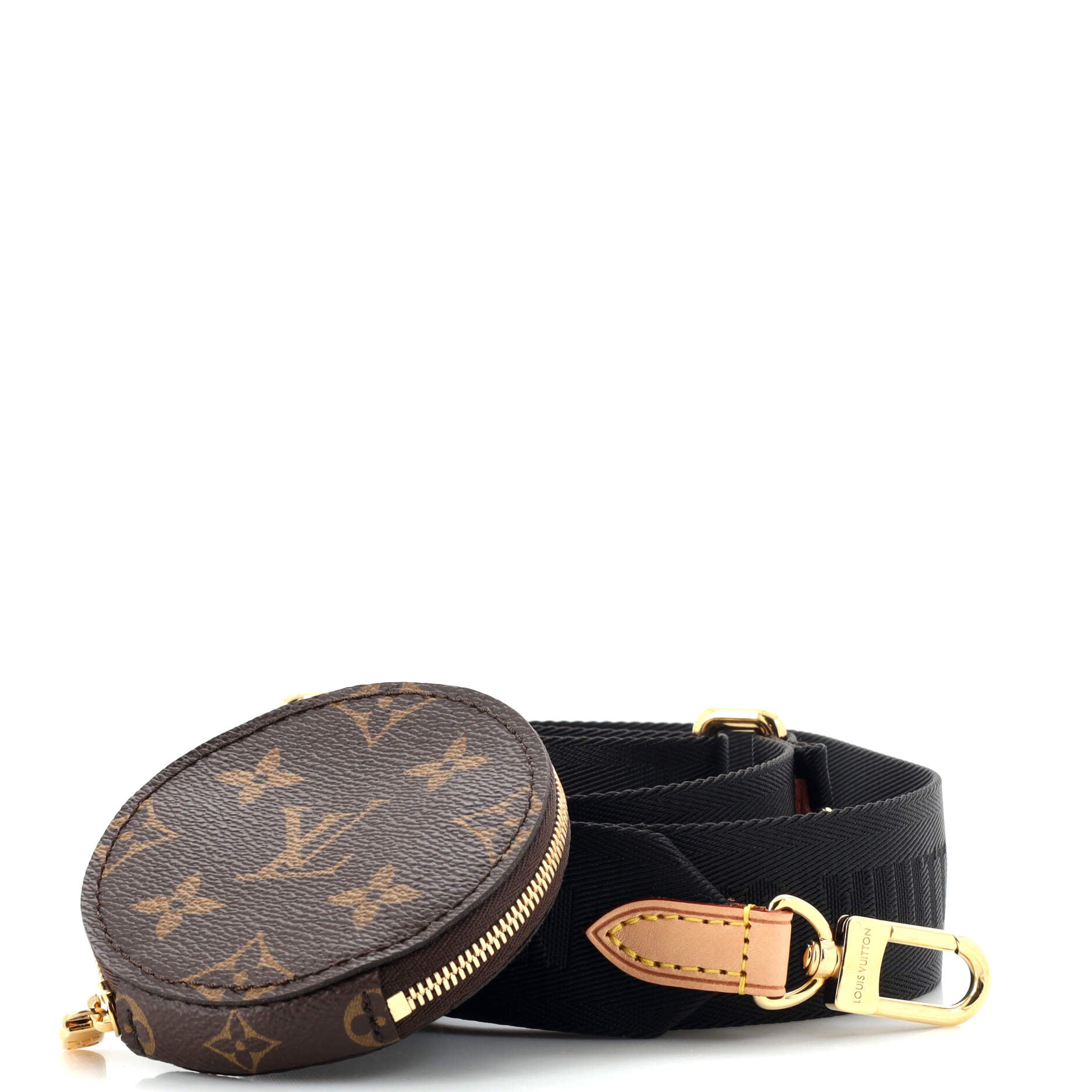 Louis Vuitton Jacquard Speedy Bandouliere 20-SELL Shoulder Strap Black (NEW)