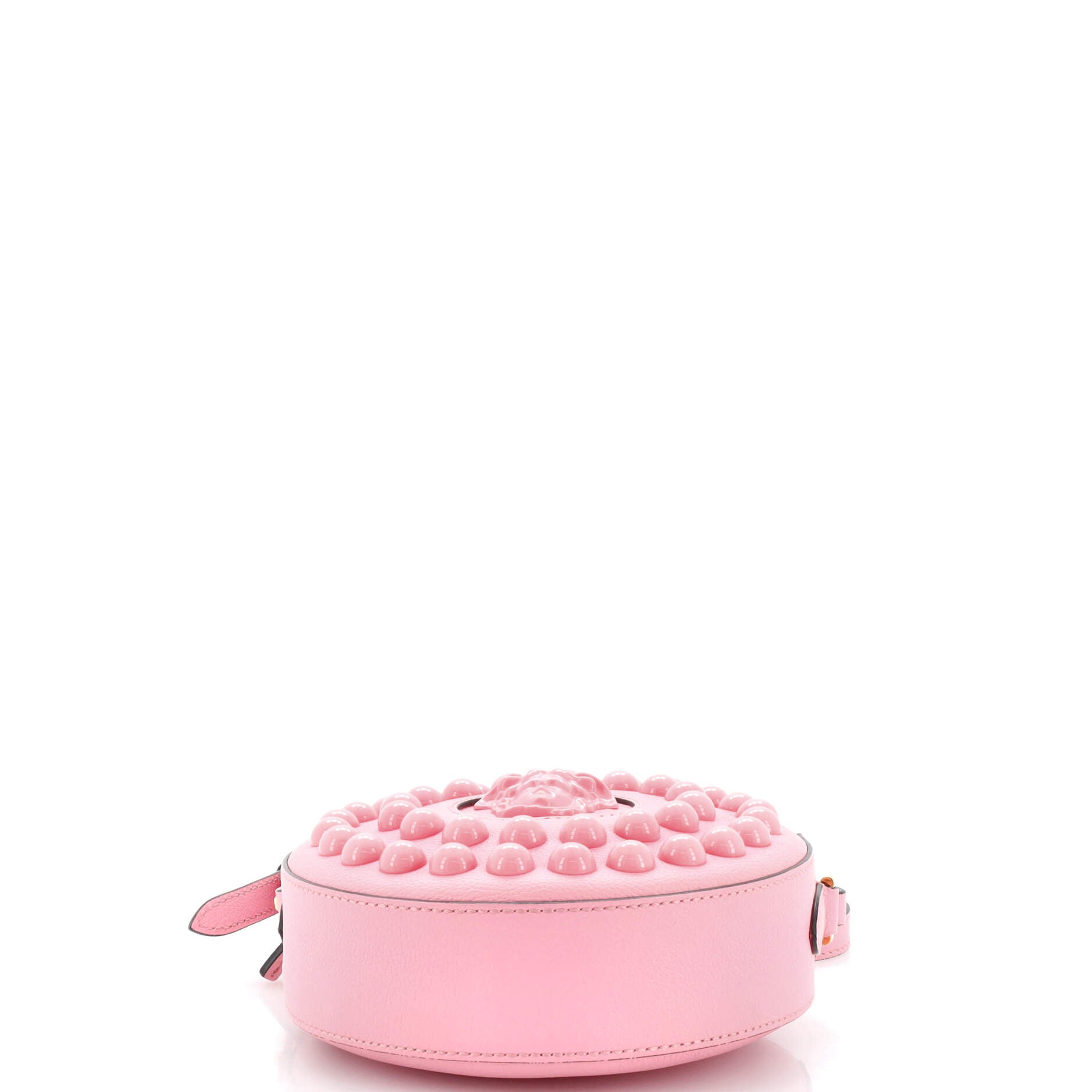 Versace La Medusa Round Camera Bag Pink Leather Pony-style calfskin  ref.628152 - Joli Closet