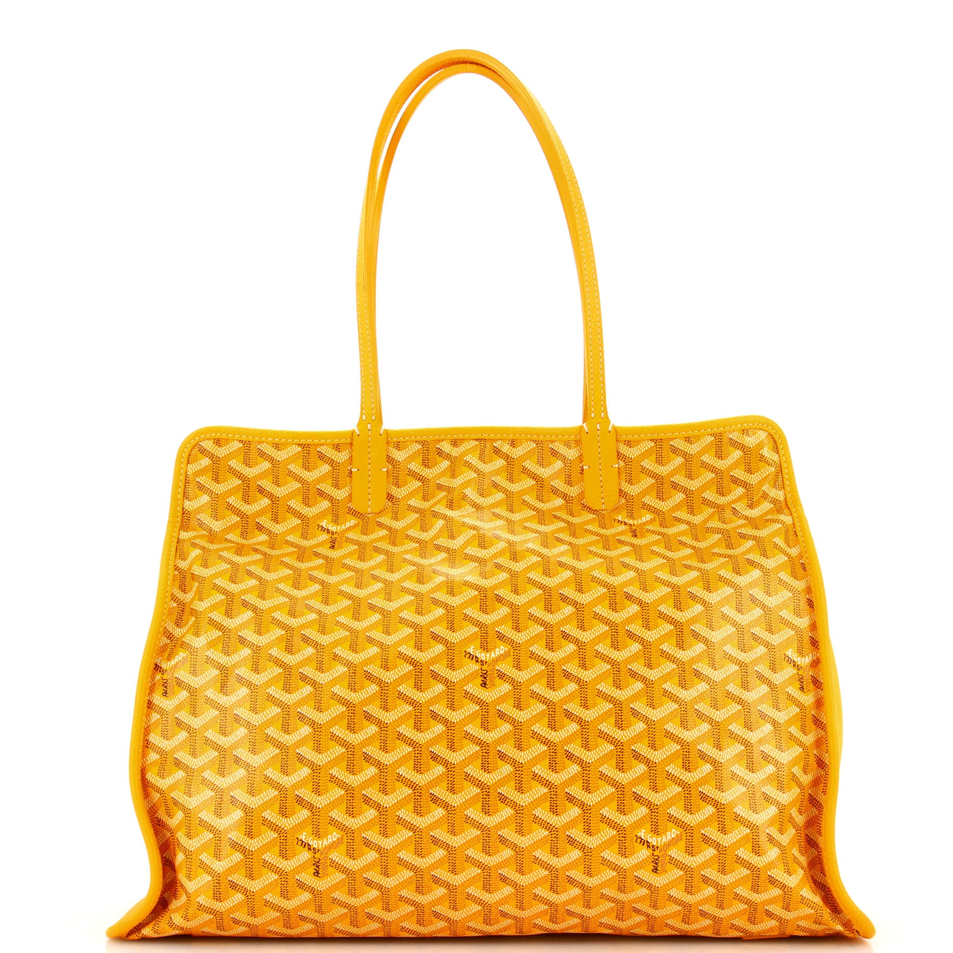 Goyard Goyardine Chien Gris Pet Tote Orange