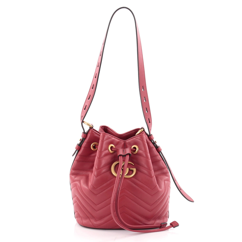 Gucci GG Marmont Bucket Bag Matelasse 