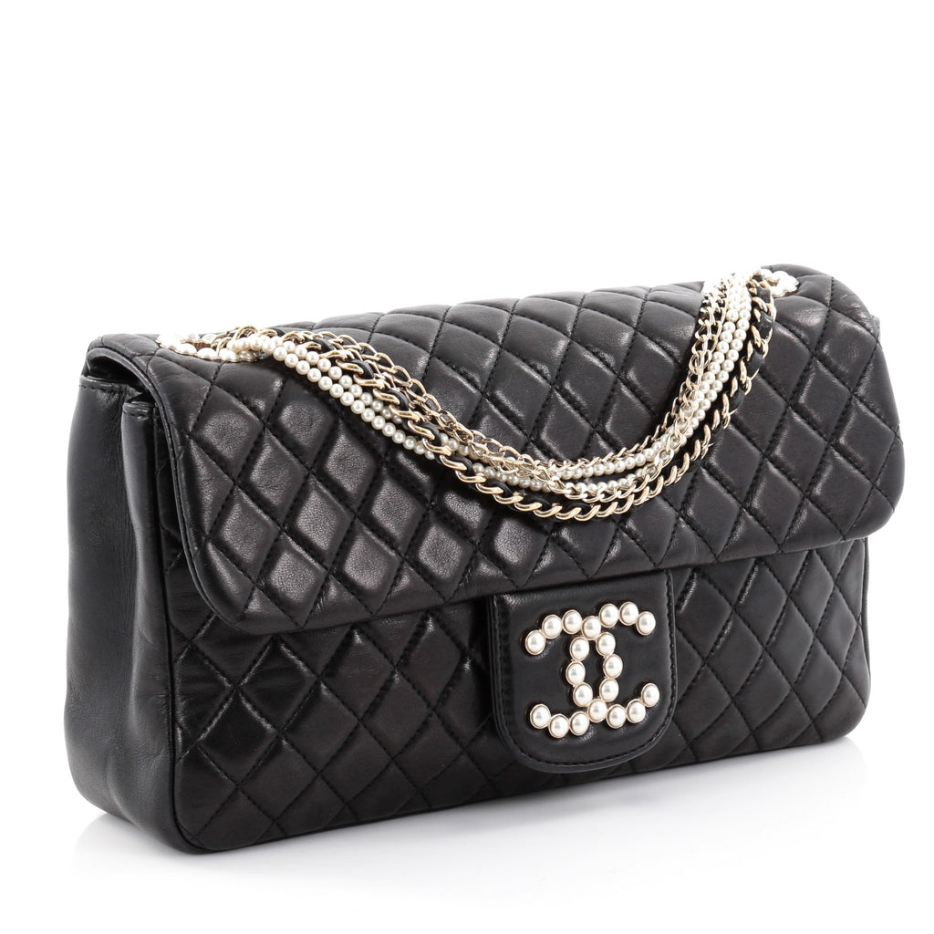 Buy Chanel Westminster Pearl Chain Flap Bag Quilted Lambskin 2364001 â Rebag