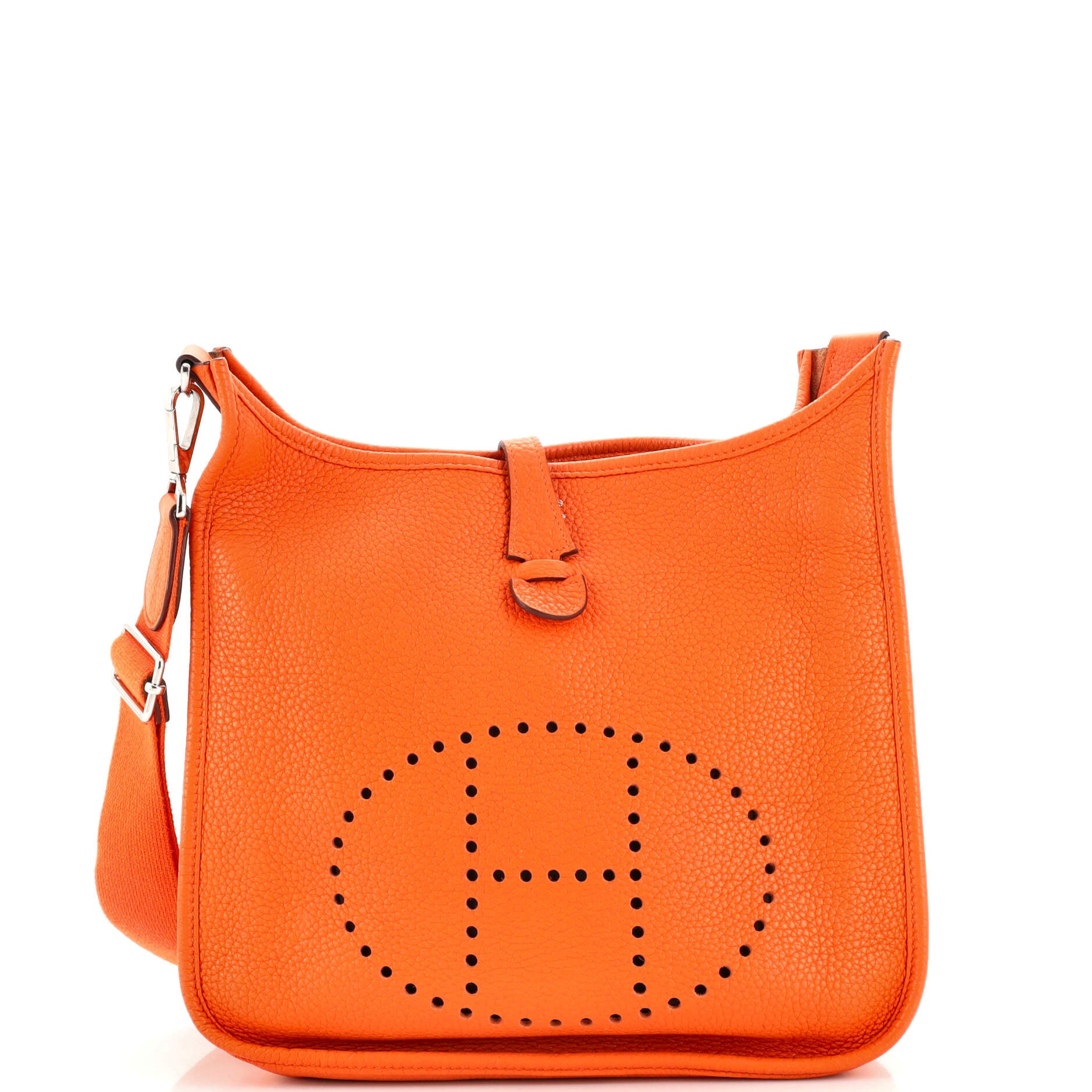 Hermes Evelyne Gen III GM Clemence Leather Crossbody Bag