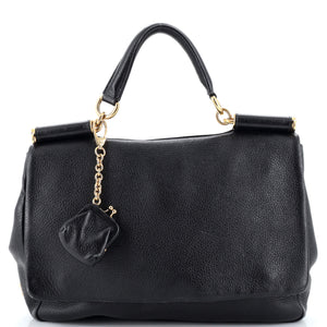 Dolce & Gabbana Miss Sicily Large Bag Black Lace & Sequin