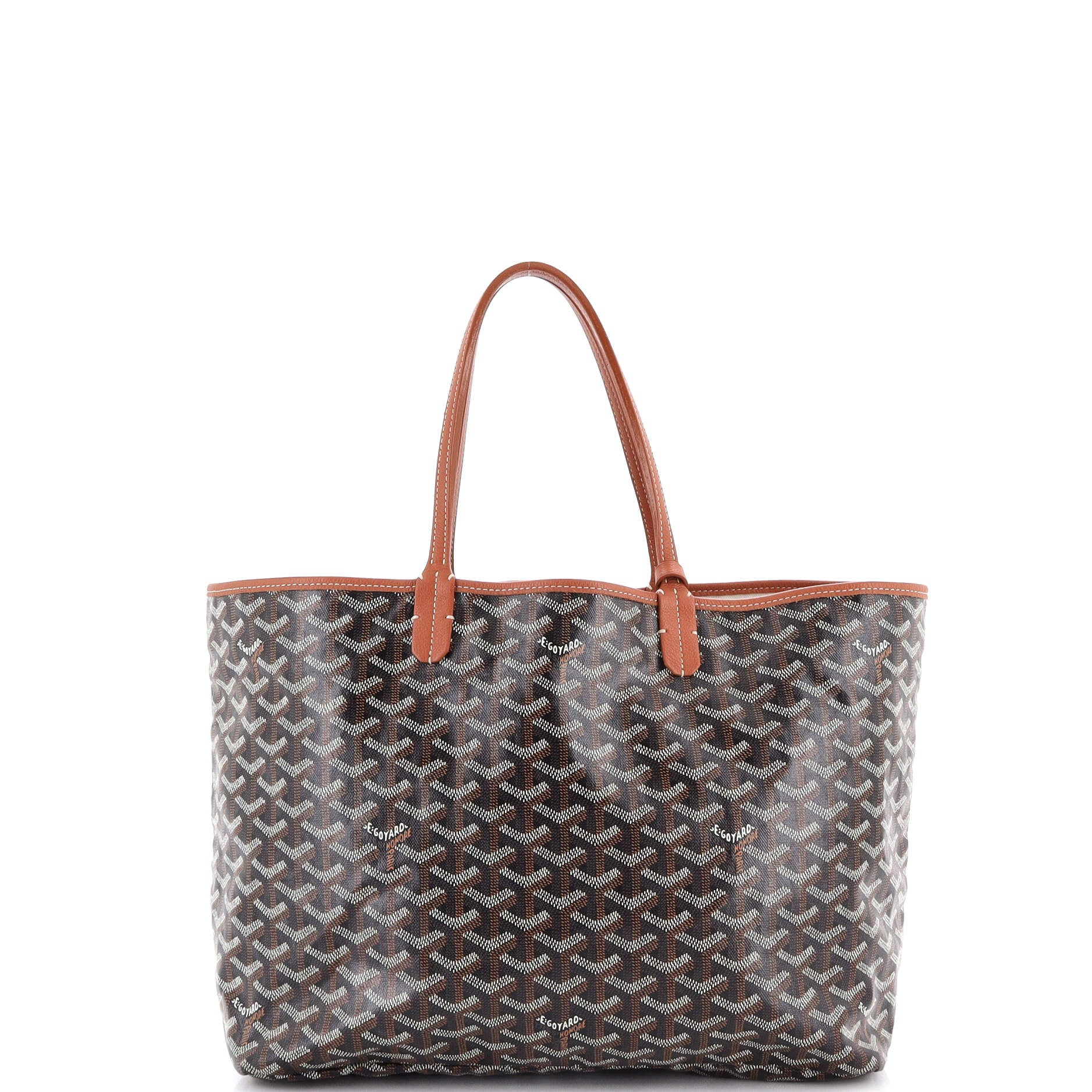 goyard rouette hanbag black canvas black leather, with dust cover