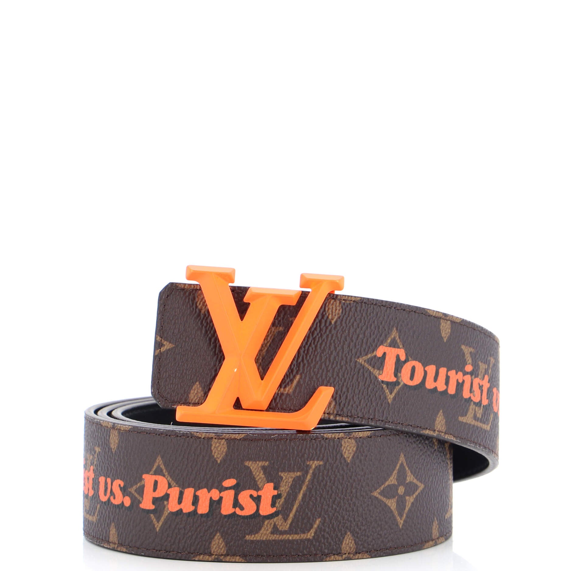 Louis Vuitton LV x YK LV Initiales 40mm Reversible Belt, Grey, 100