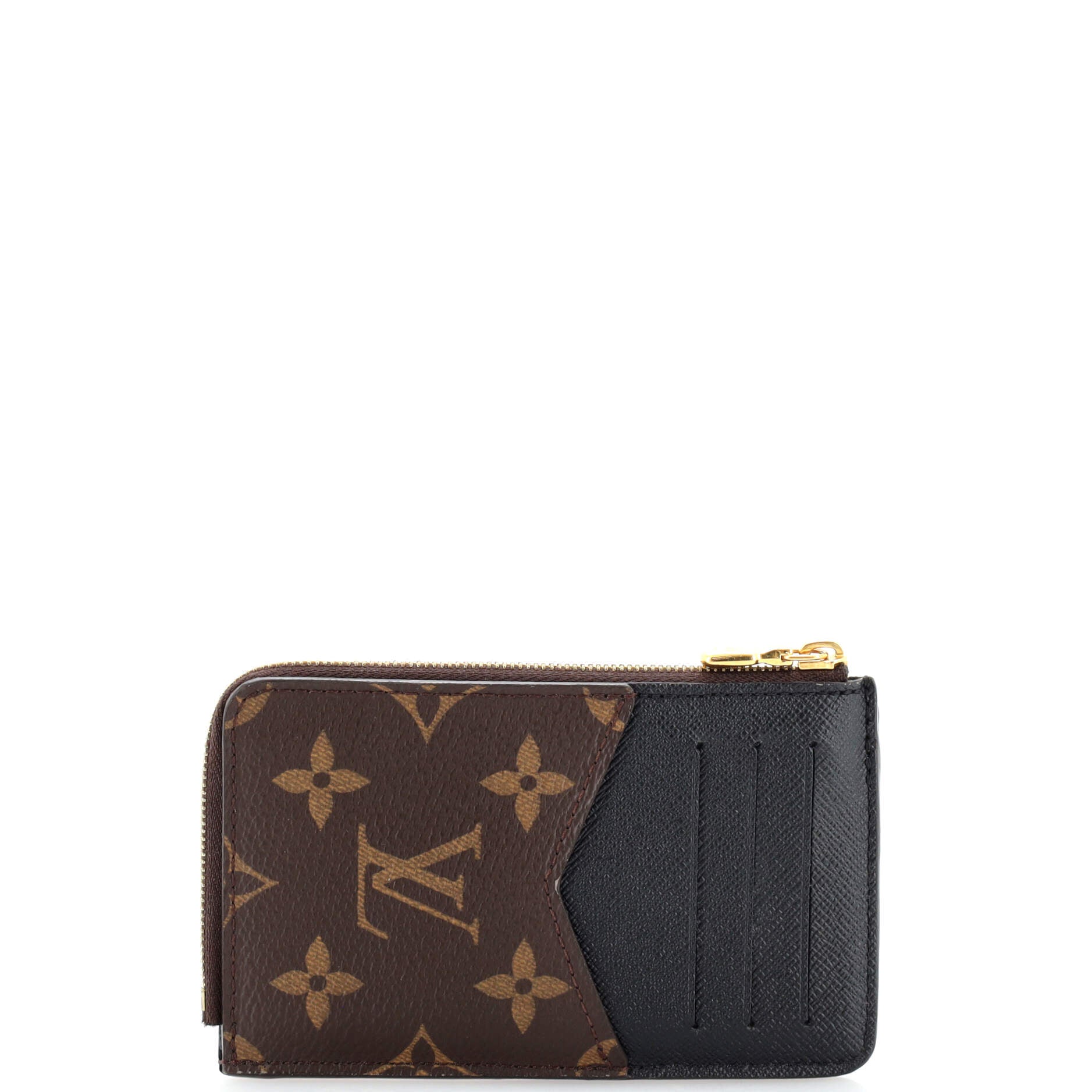 Louis Vuitton Double Card Holder, Monogram Eclipse Canvas Leather, Card  Case Wallet : : Office Products