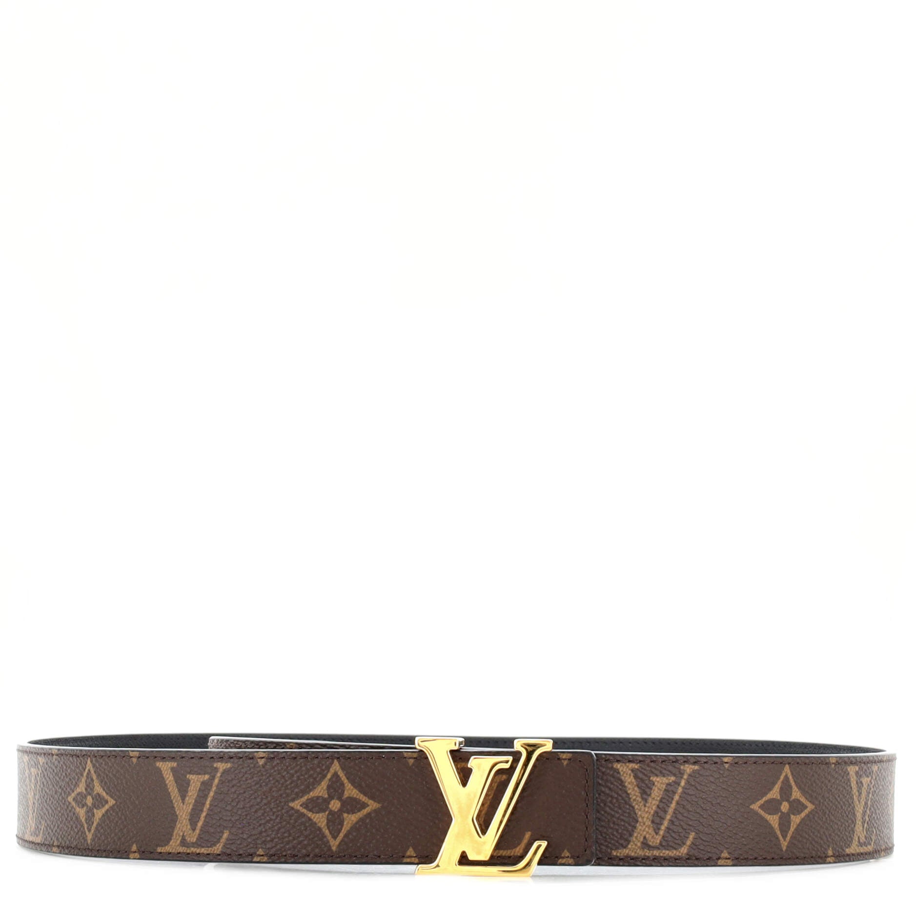 Twist leather belt Louis Vuitton Gold size 85 cm in Leather - 24080064