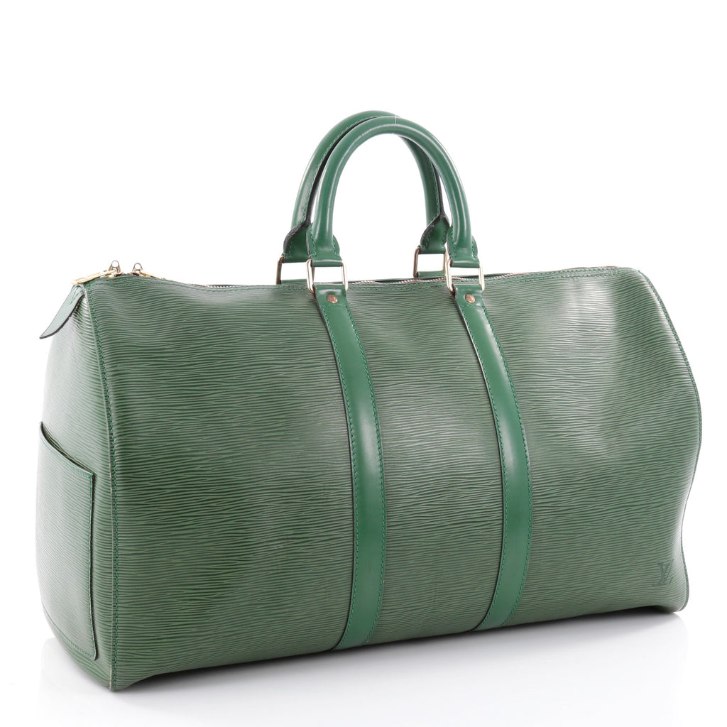 Buy Louis Vuitton Keepall Bag Epi Leather 45 Green 2385501 – Rebag