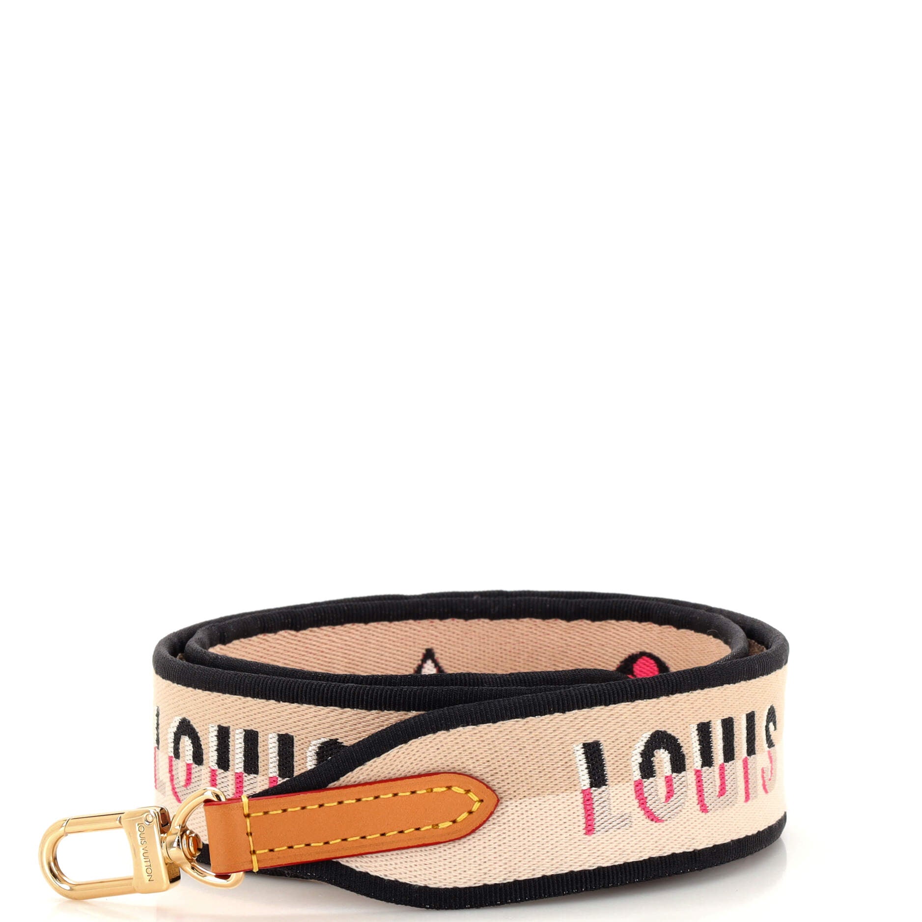 Logo Shoulder Strap Jacquard Wide