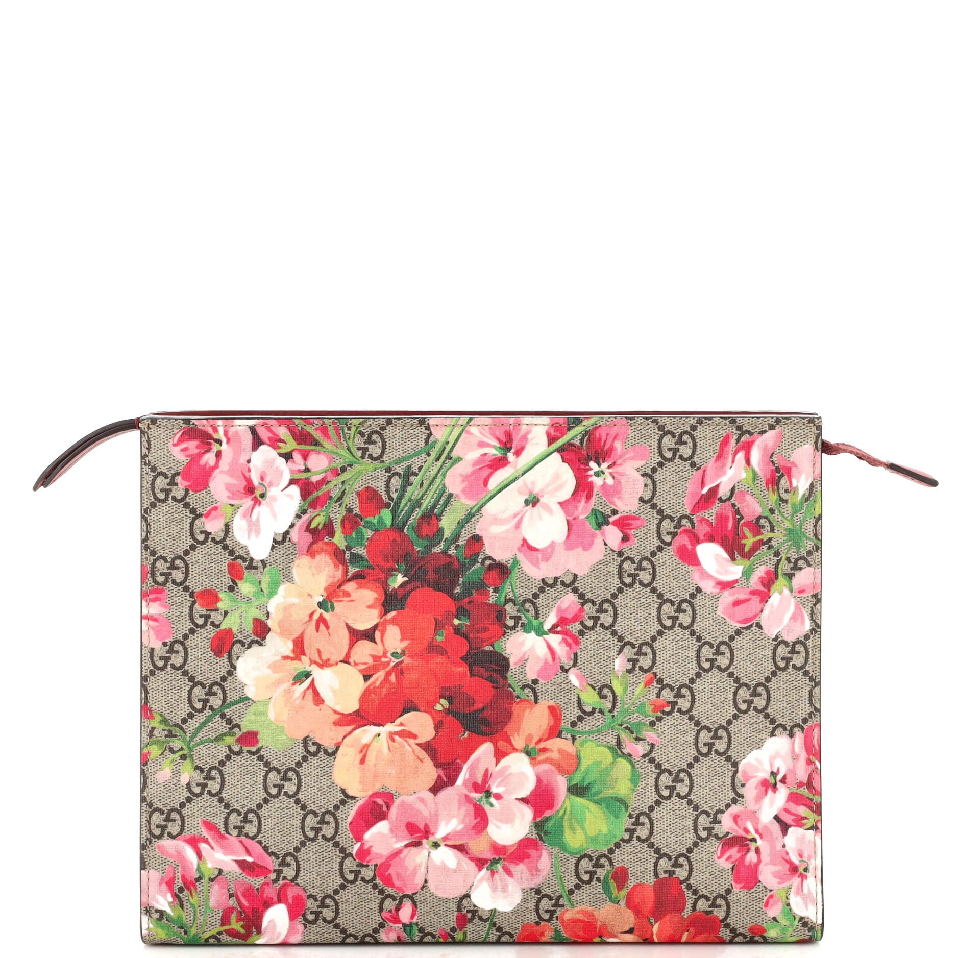 Toiletry Pouch Blooms Print GG Coated Canvas Large