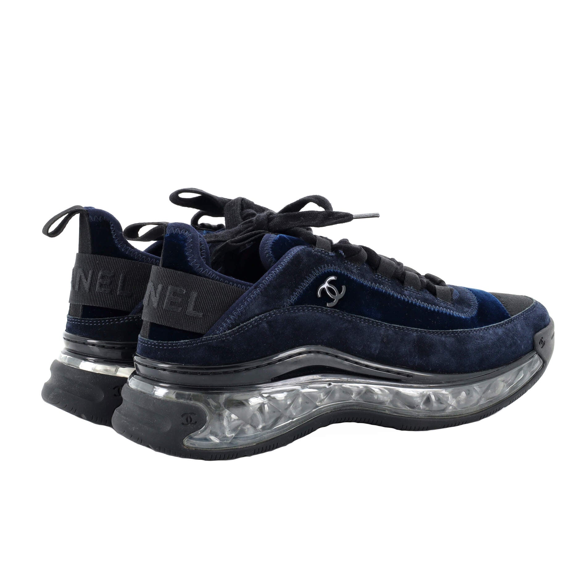 Trainers Chanel Blue size 36 EU in Rubber - 25498355