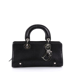 CHRISTIAN DIOR Stitched Cannage East West Leather Bag
