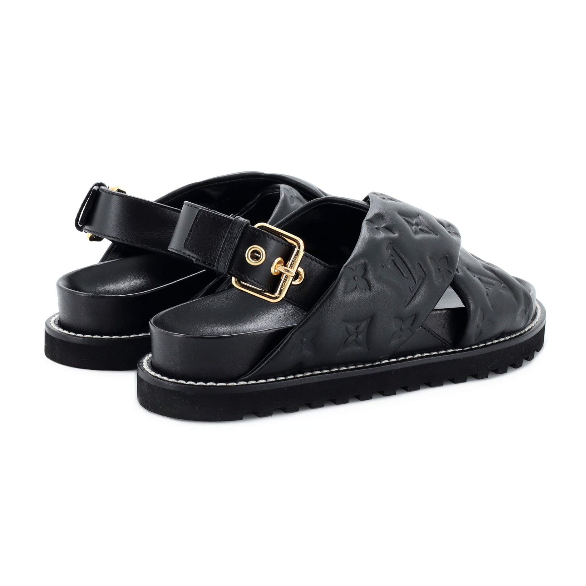 Paseo Flat Comfort Sandals - Luxury Black