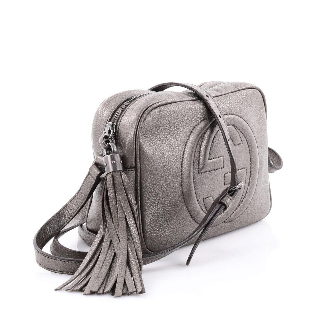 Buy Gucci Soho Disco Crossbody Bag Leather Small Gray 2410101 – Rebag