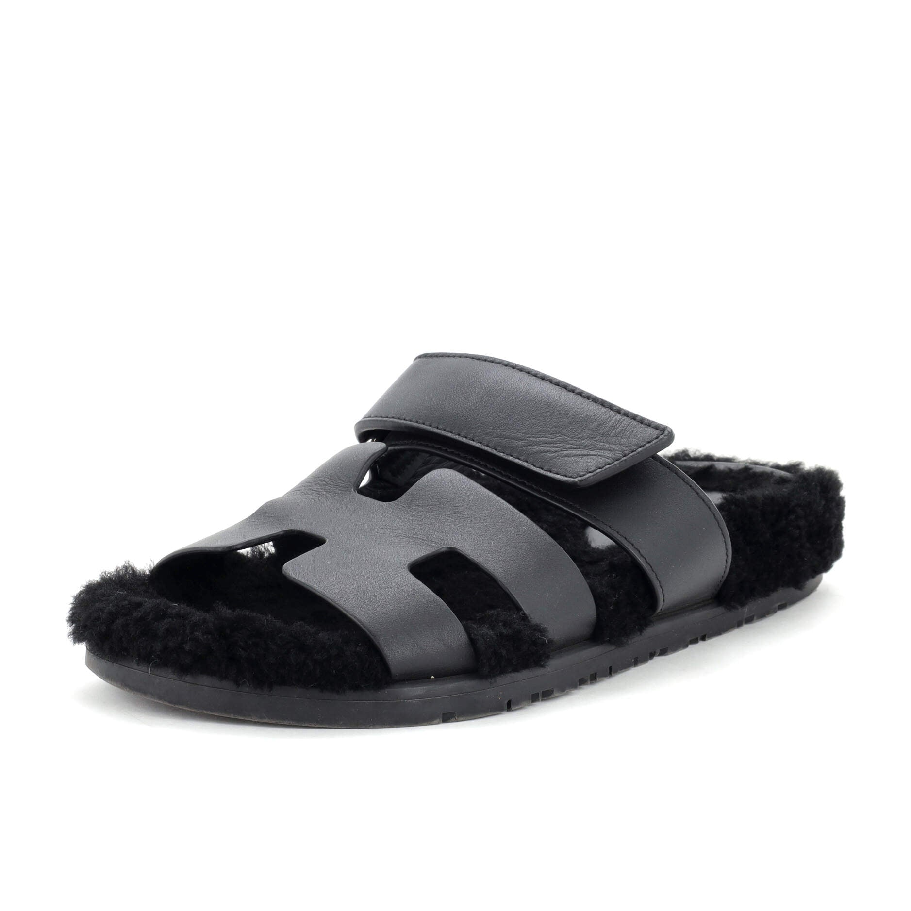 Women's Chypre Sandals Leather with Shearling