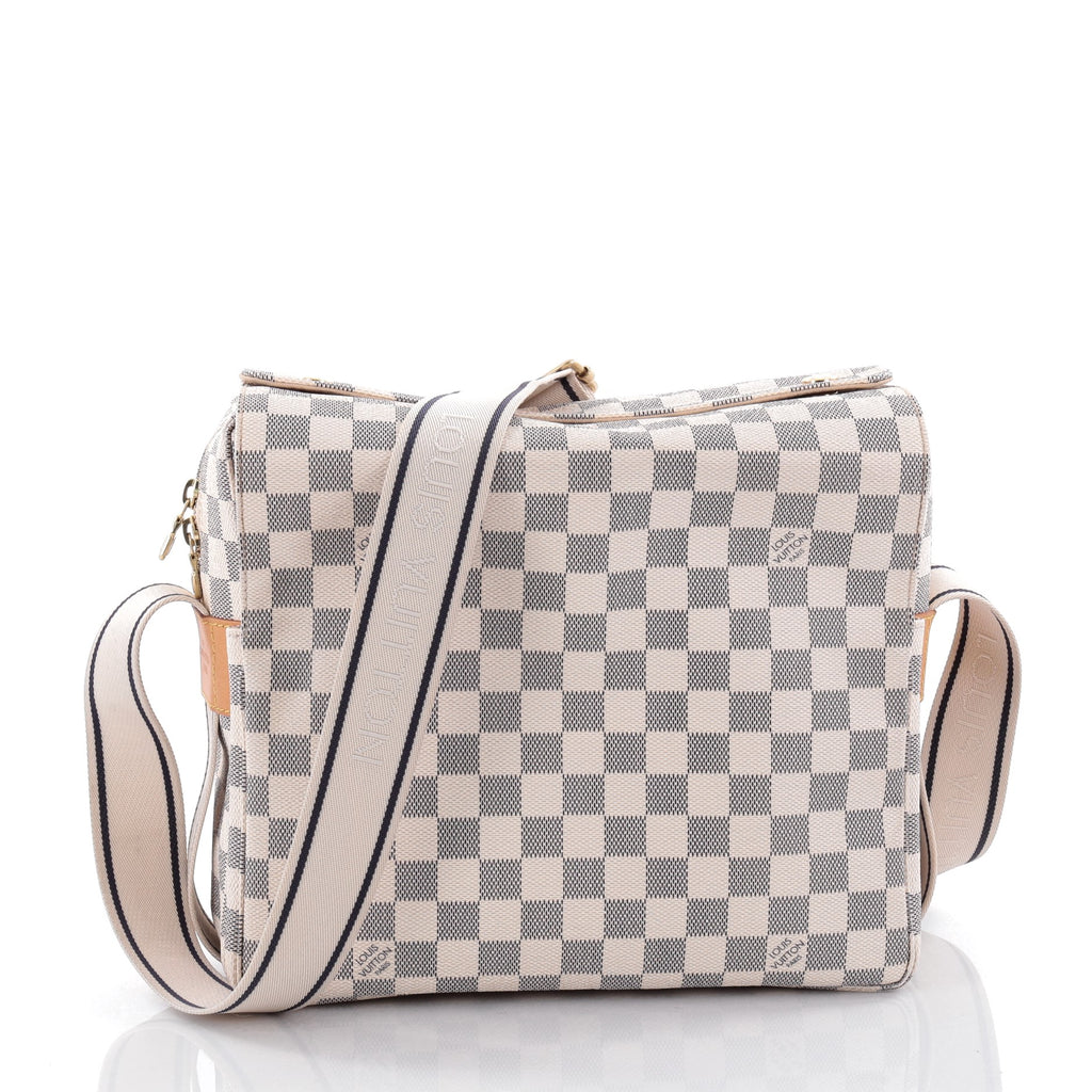Buy Louis Vuitton Naviglio Handbag Damier White 2429001 – Rebag