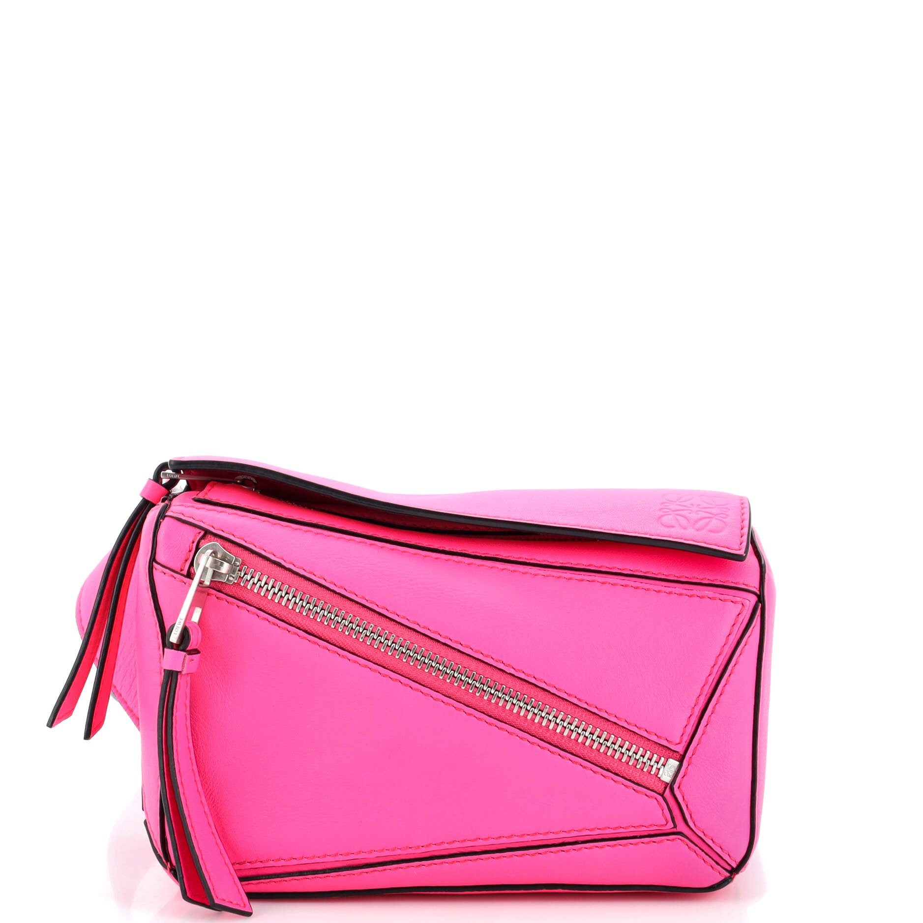 Loewe Puzzle Bumbag Leather Mini Pink