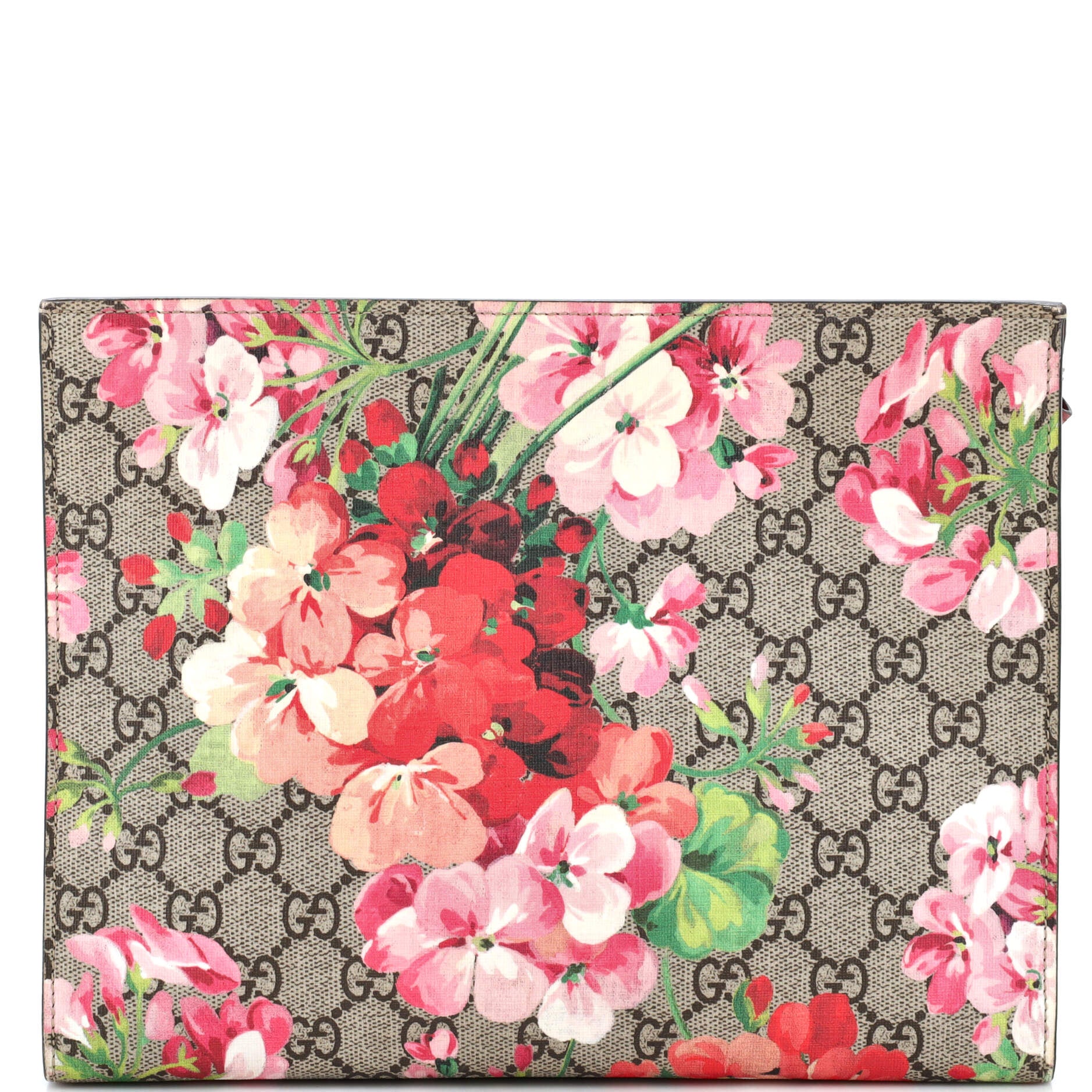 Toiletry Pouch Blooms Print GG Coated Canvas Large