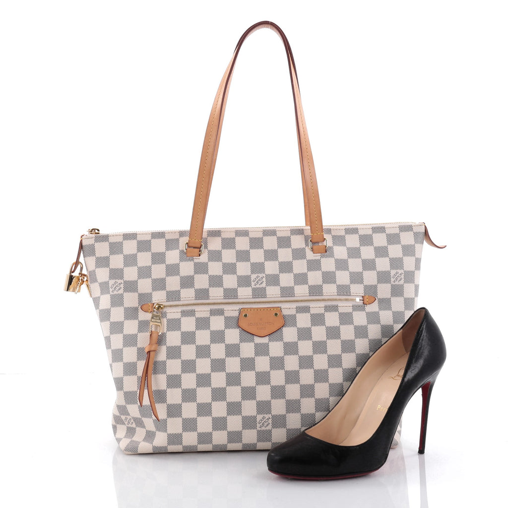 Buy Louis Vuitton Iena Tote Damier MM White 2447401 – Trendlee