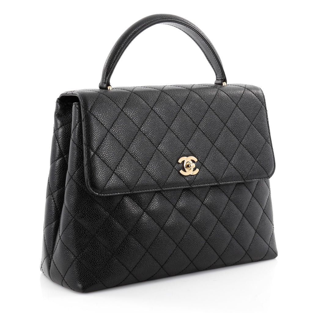 Buy Chanel Vintage Classic Top Handle Flap Bag Quilted 2449202 – Trendlee