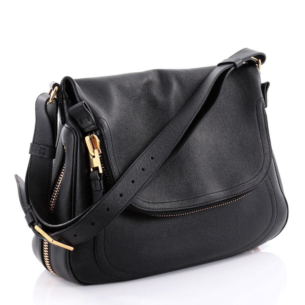 Buy Tom Ford Jennifer Crossbody Bag Leather Large Black 2450601 – Rebag