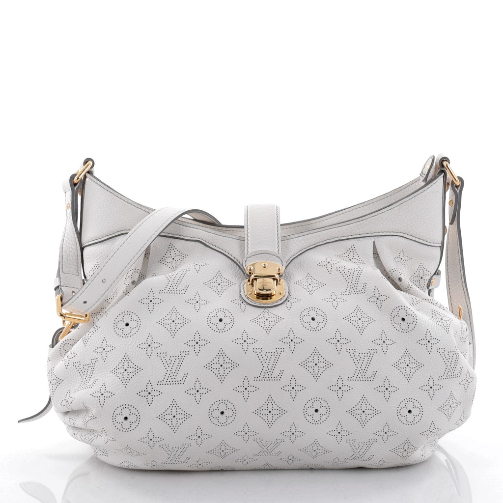 Louis Vuitton Off White Monogram Mahina Leather XL Bag at 1stDibs