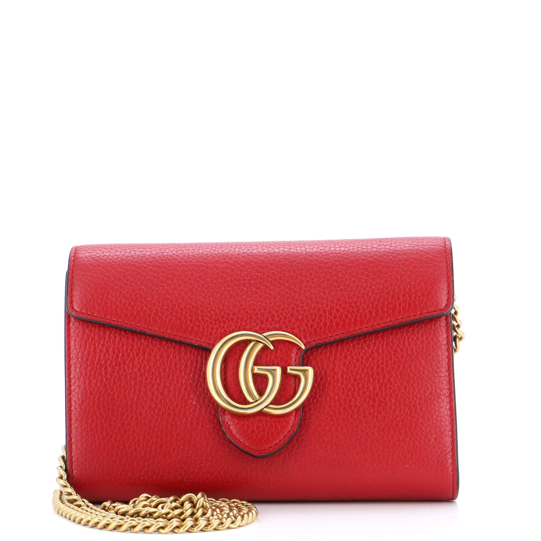 GG Marmont Chain Wallet Leather Mini