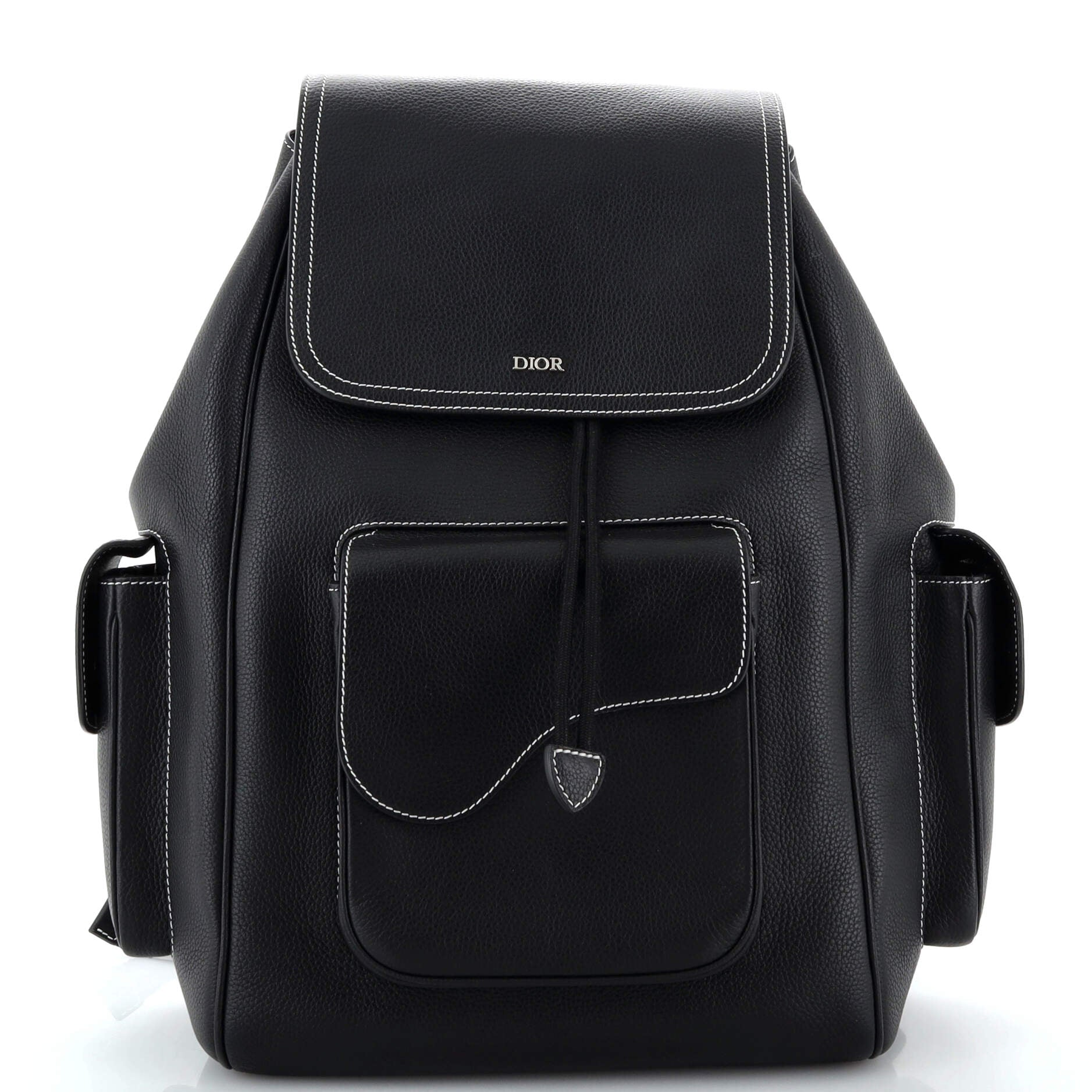 Saddle Pocket Backpack Leather Large