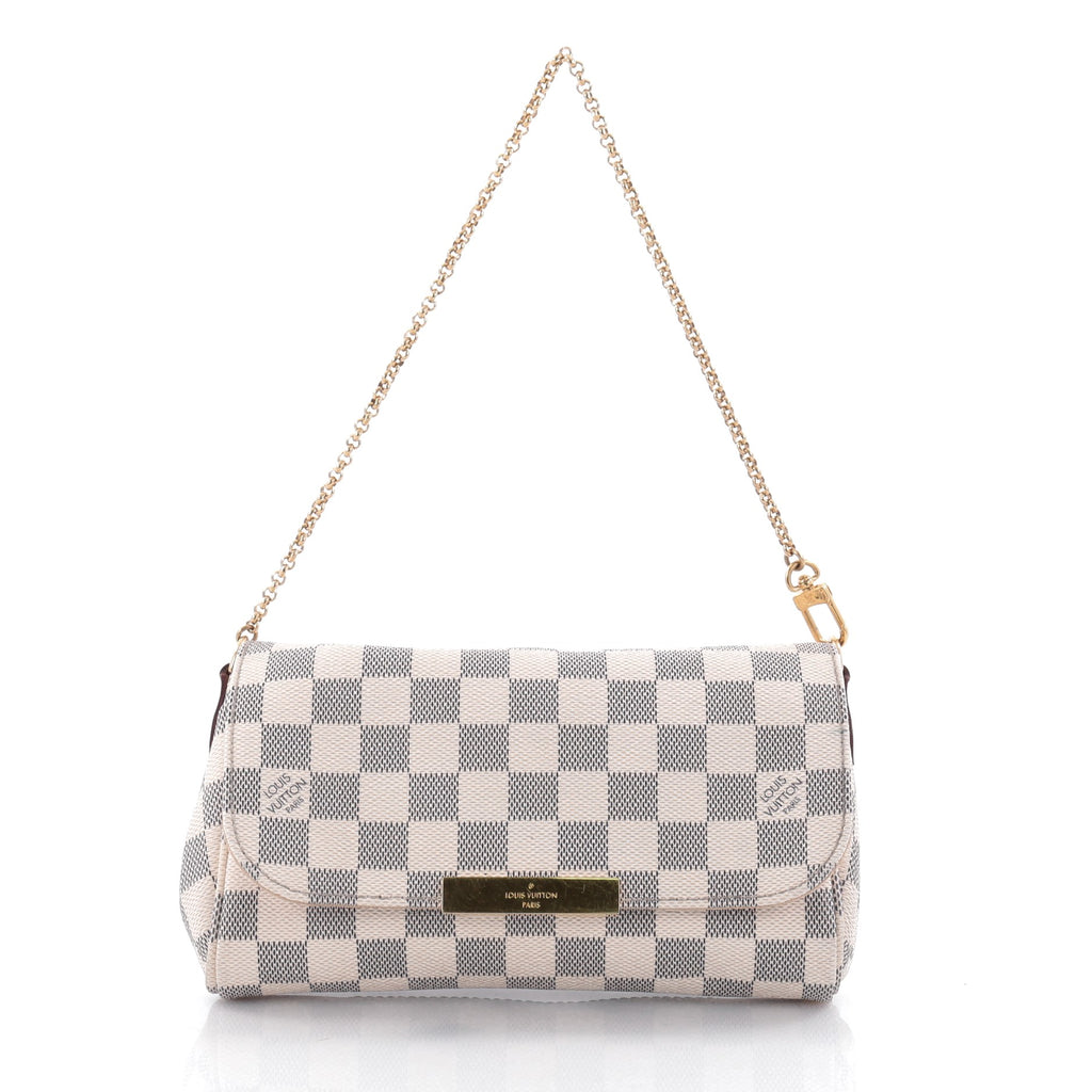 Buy Louis Vuitton Favorite Handbag Damier PM White 2475701 – Trendlee