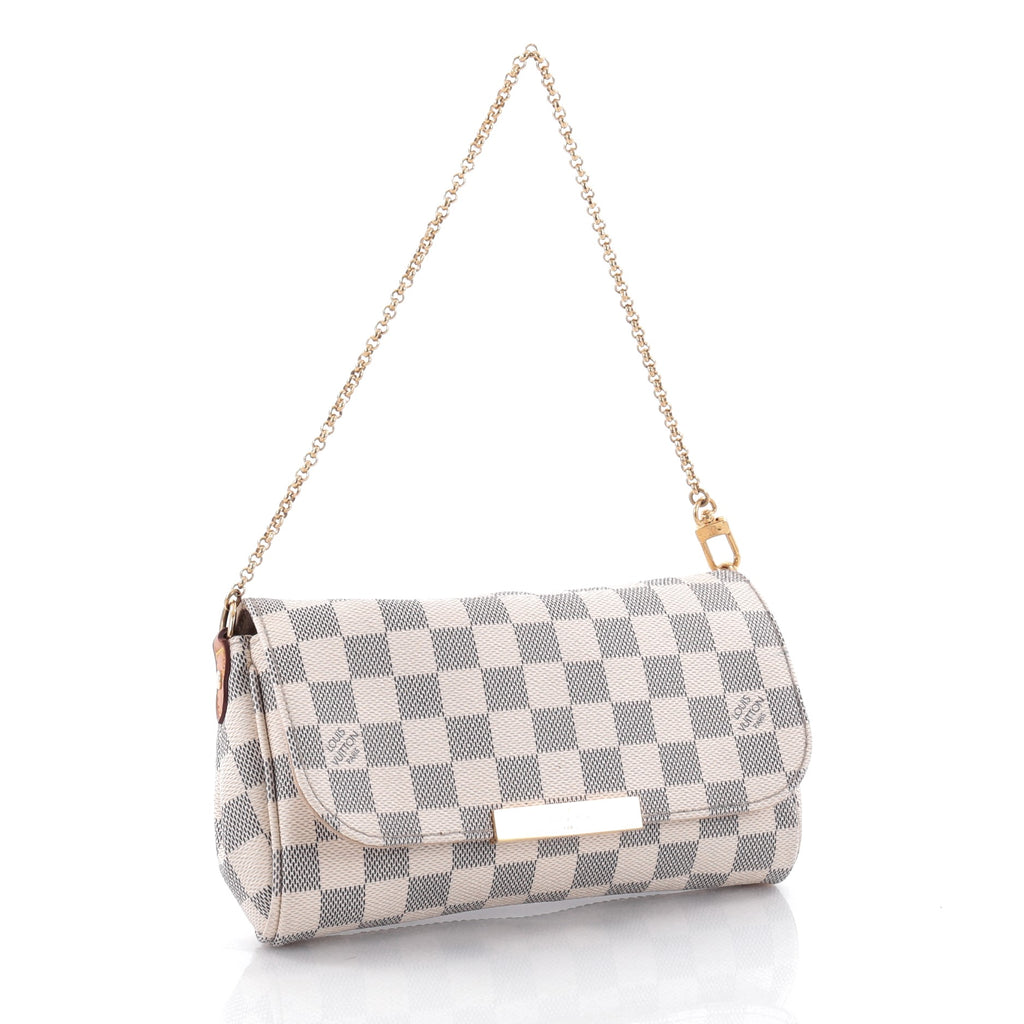 Buy Louis Vuitton Favorite Handbag Damier PM White 2475701 – Trendlee