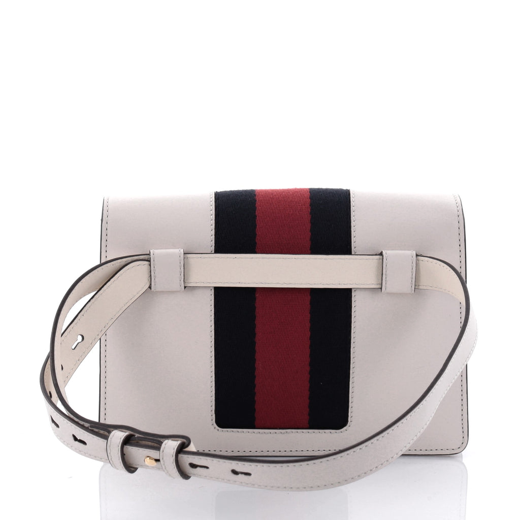 Buy Gucci Sylvie Belt Bag Leather White 2477810 – Rebag