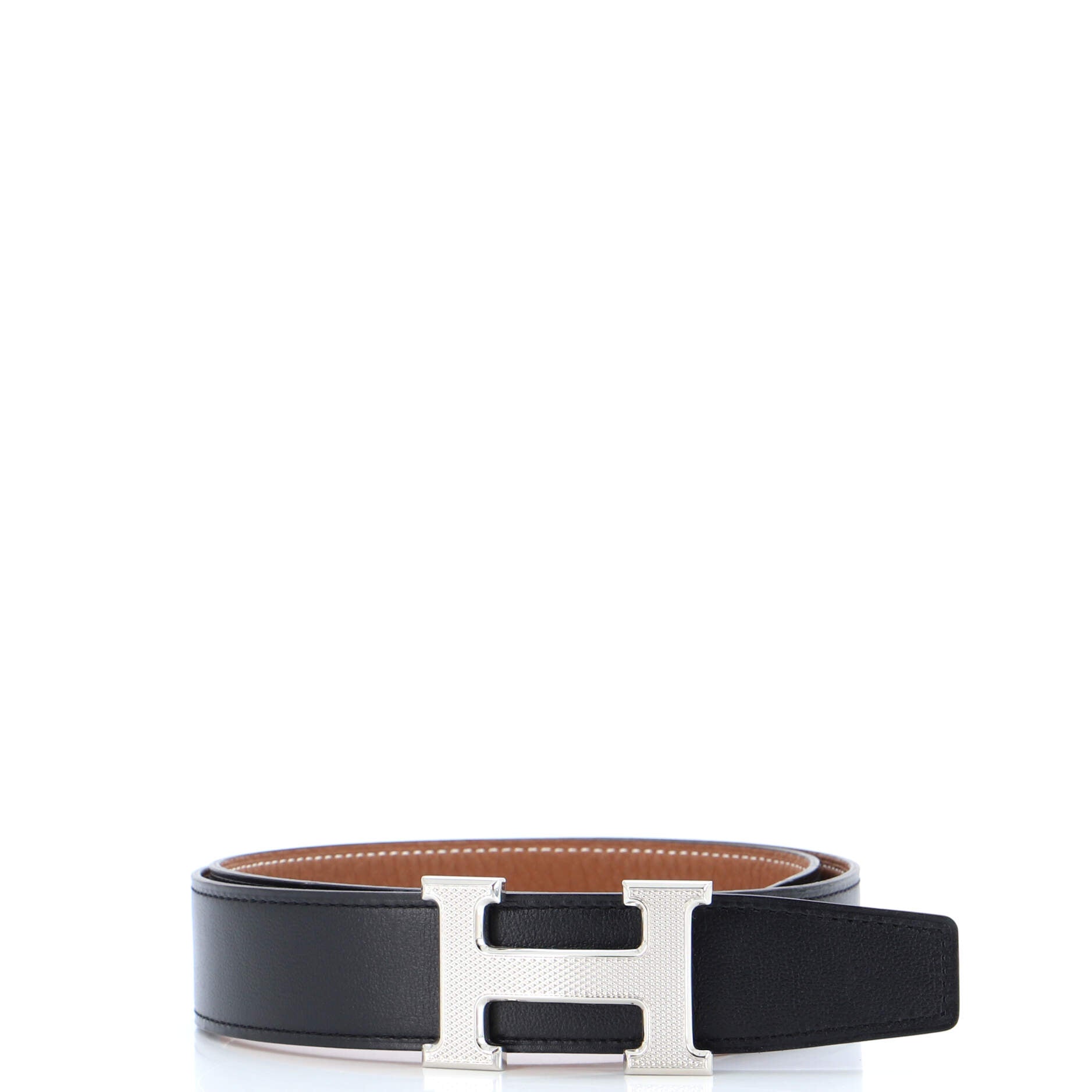 Constance Reversible Belt Leather with Guilloche Hardware Medium 75