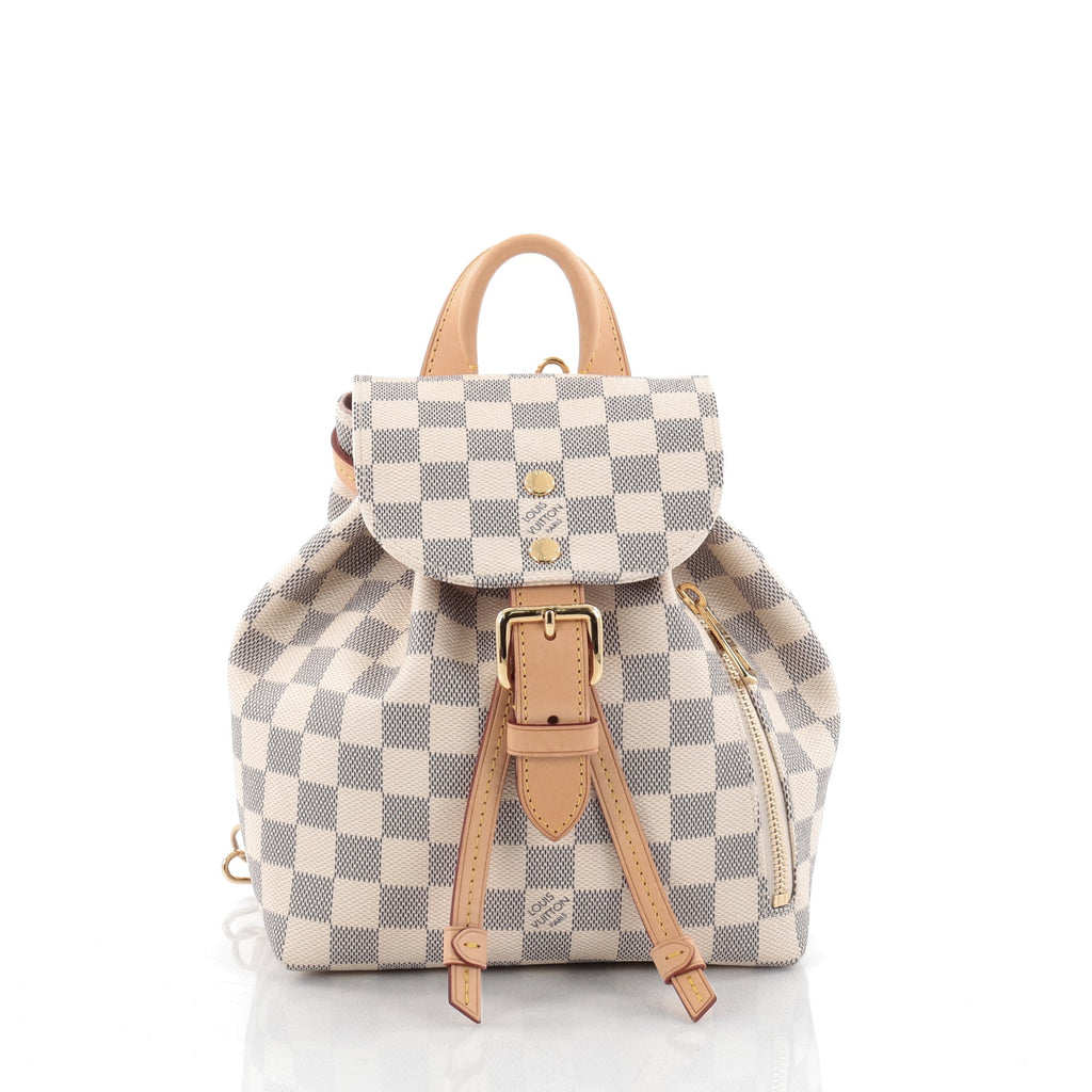 Louis Vuitton Sperone Bb 2017 White Damier Azur Canvas Backpack