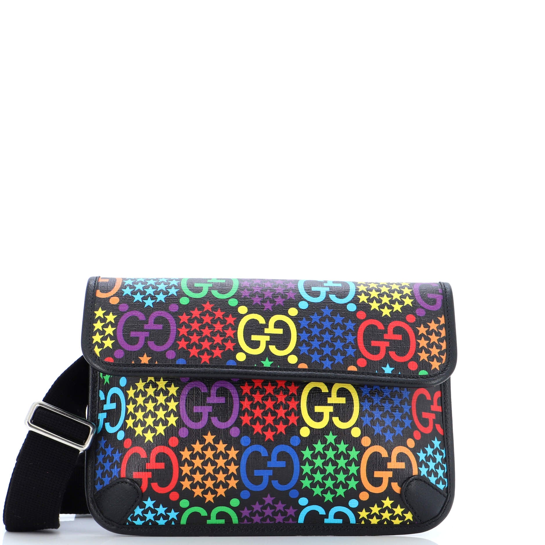 Belt Bag Psychedelic Print GG Coated Canvas