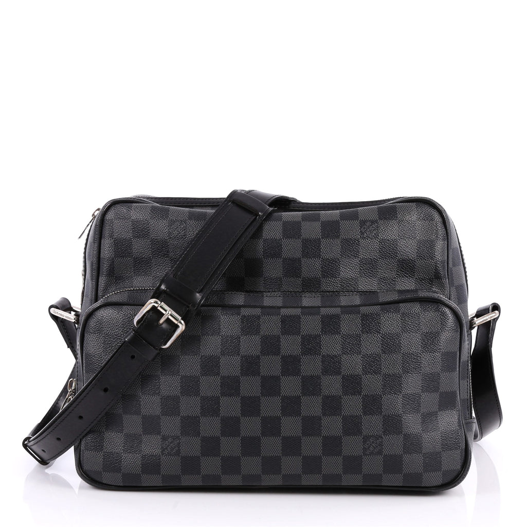 Buy Louis Vuitton Leoh Messenger Bag Damier Graphite Black 2518704 – Trendlee