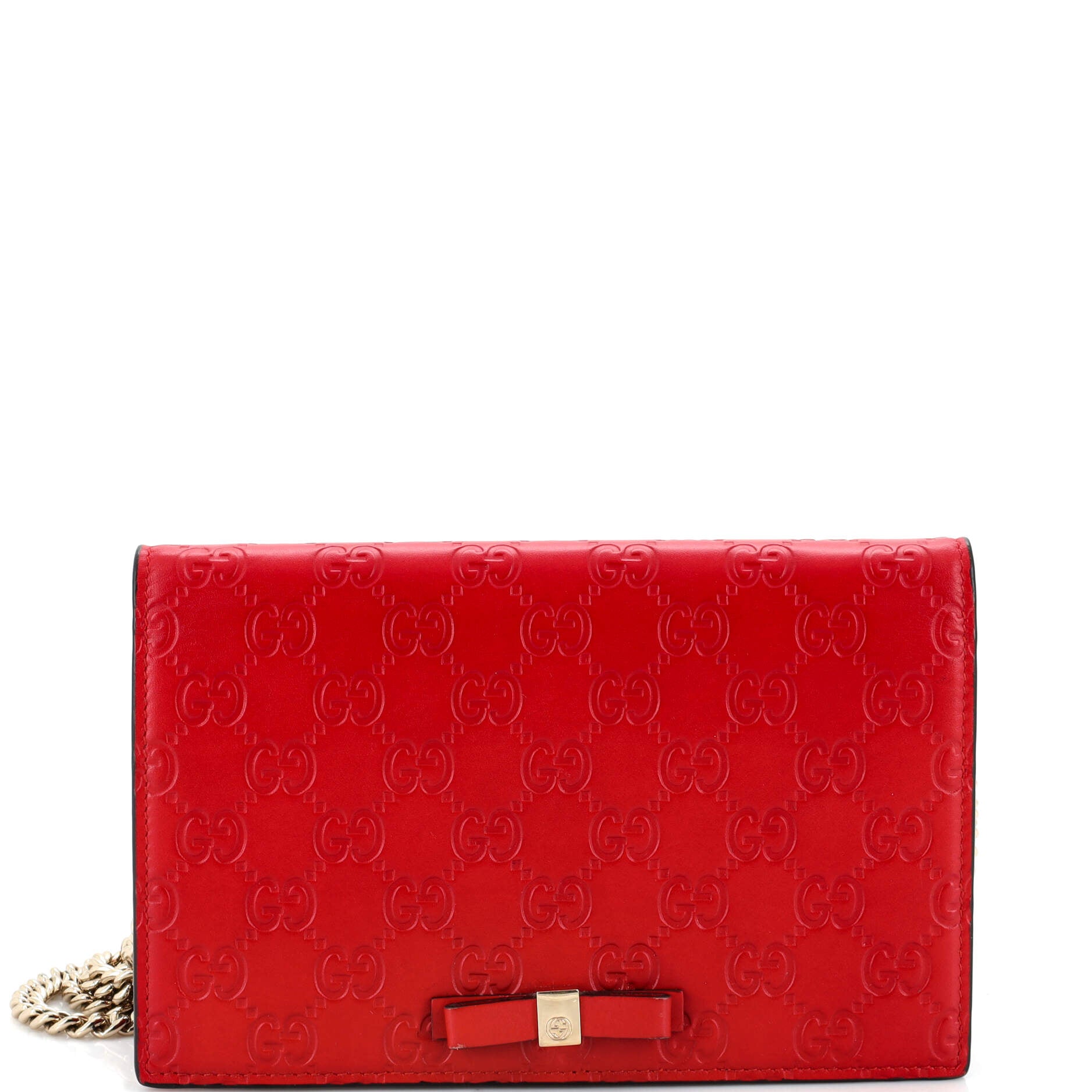 Signature Wallet on Chain Guccissima Leather