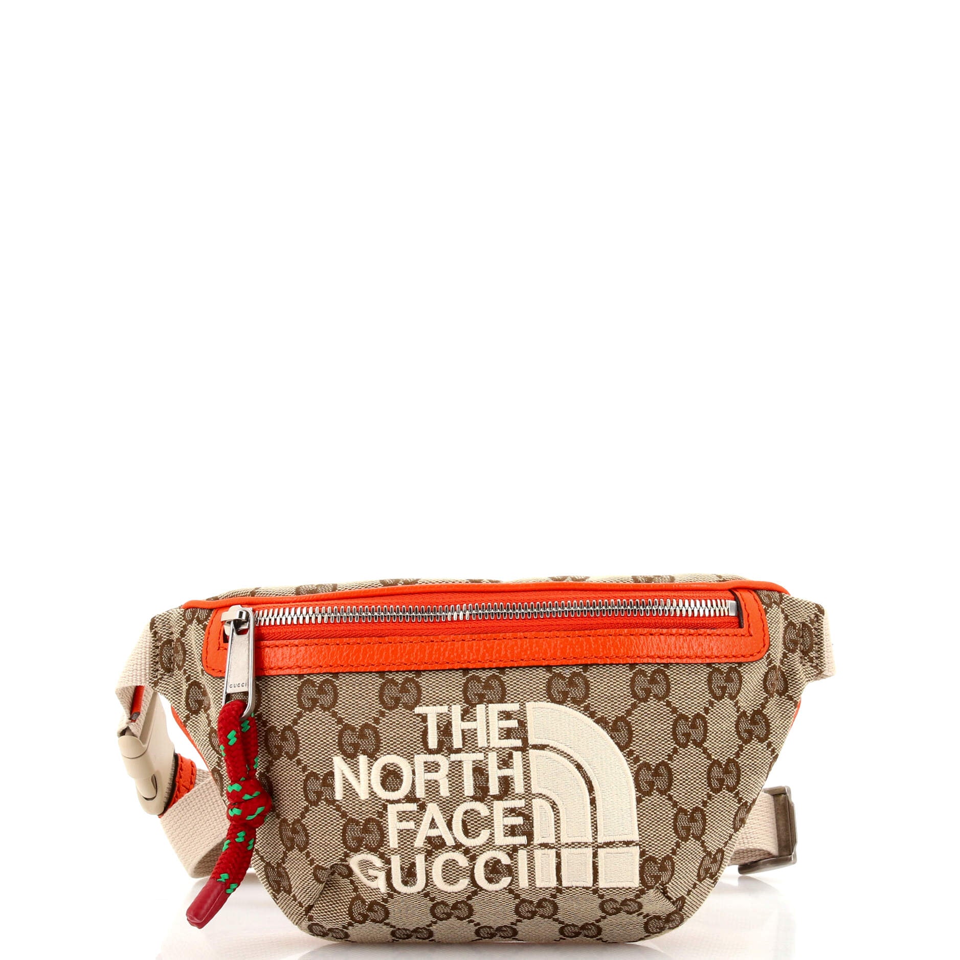 x The North Face Zip Belt Bag GG Canvas with Leather