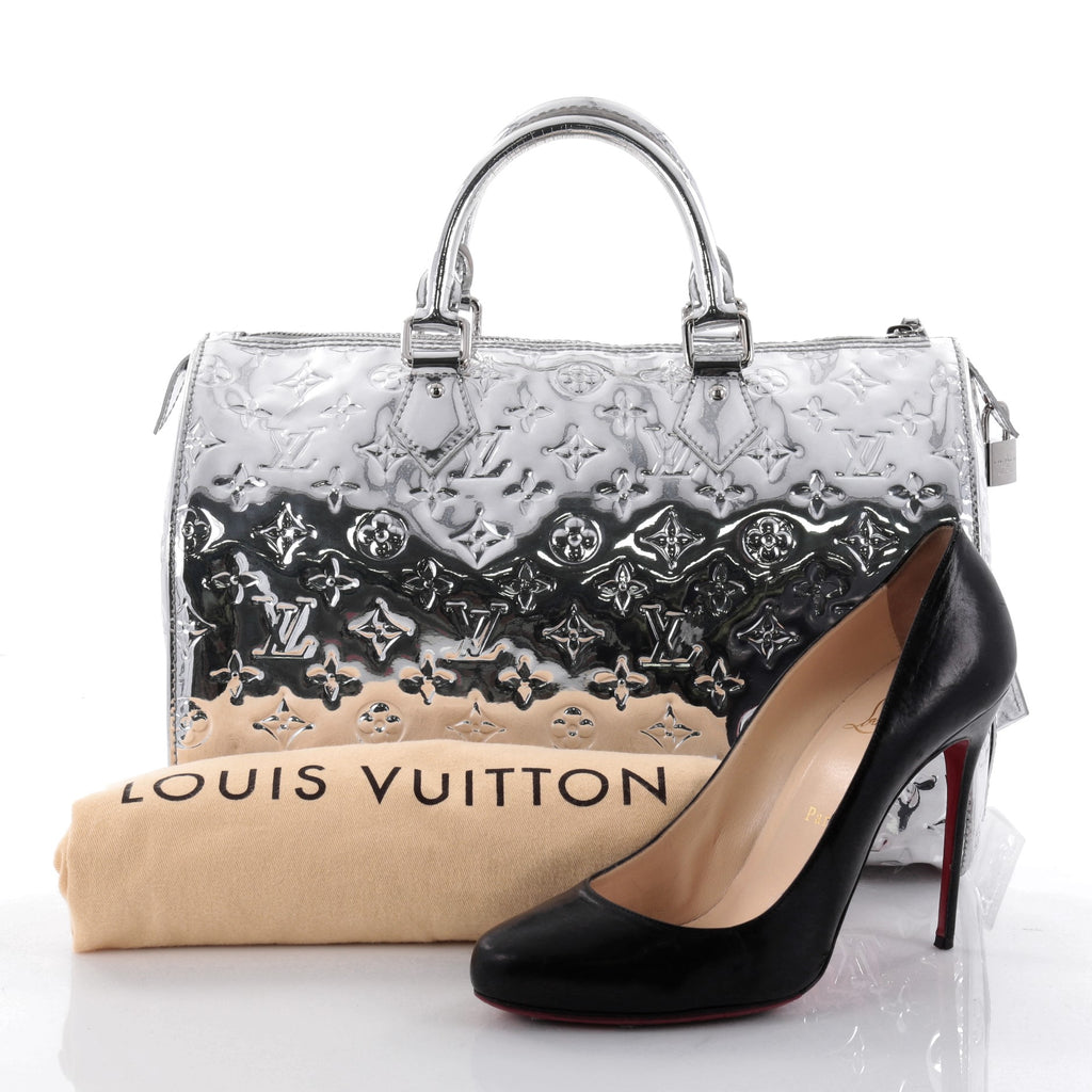 Buy Louis Vuitton Speedy Handbag Miroir PVC 30 Silver 2539603 – Rebag