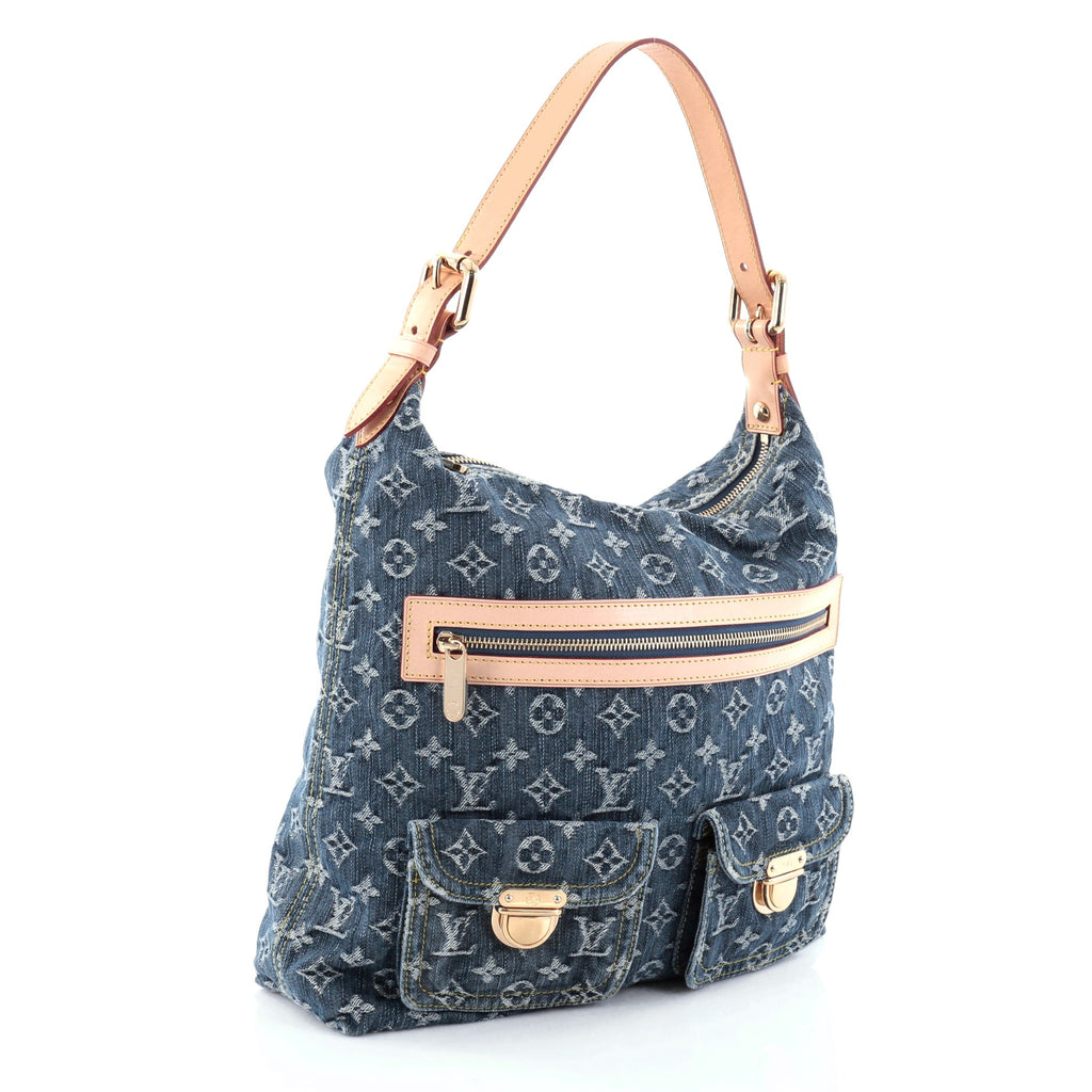 Buy Louis Vuitton Baggy Handbag Denim GM Blue 2544103 – Rebag