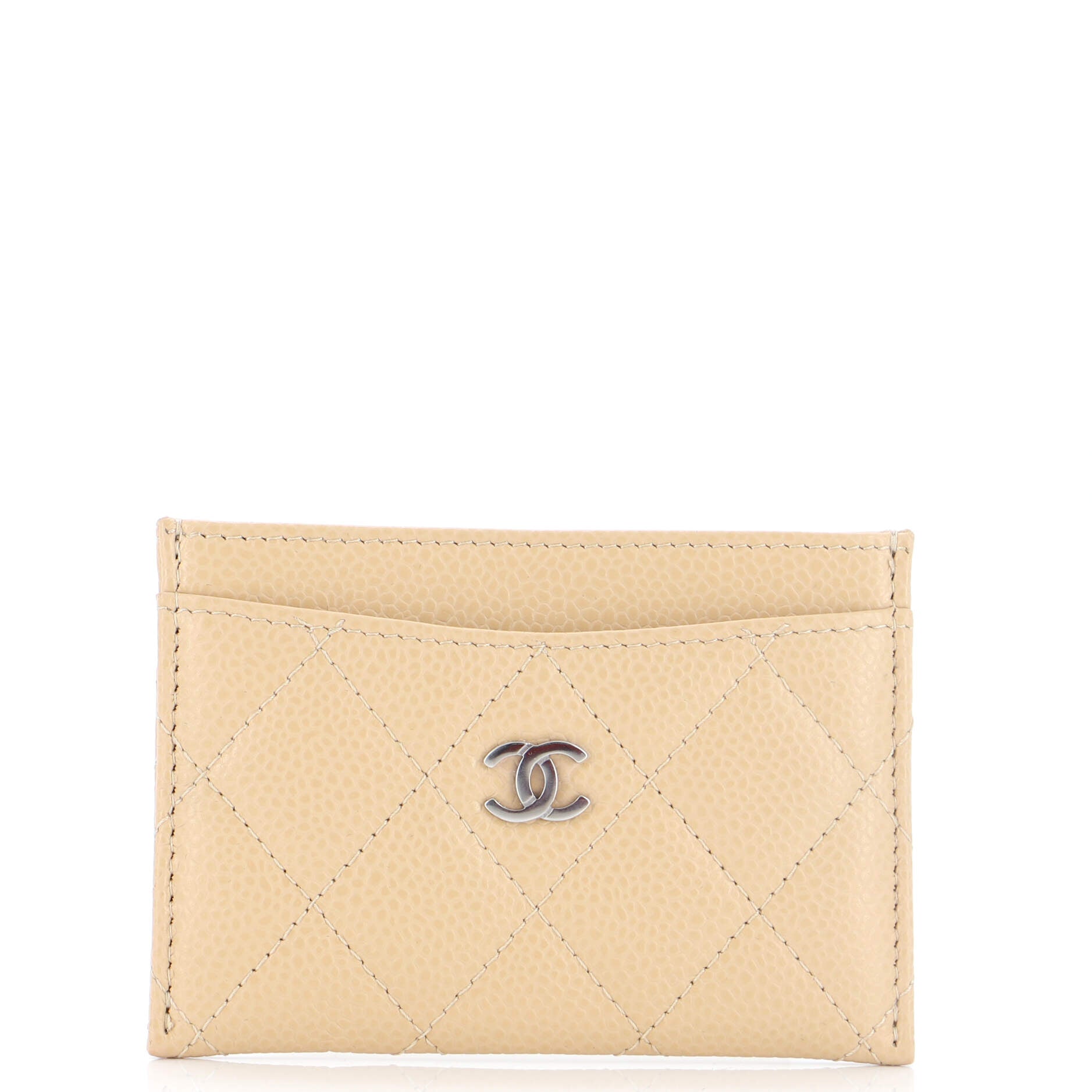 Classic Card Holder Quilted Caviar