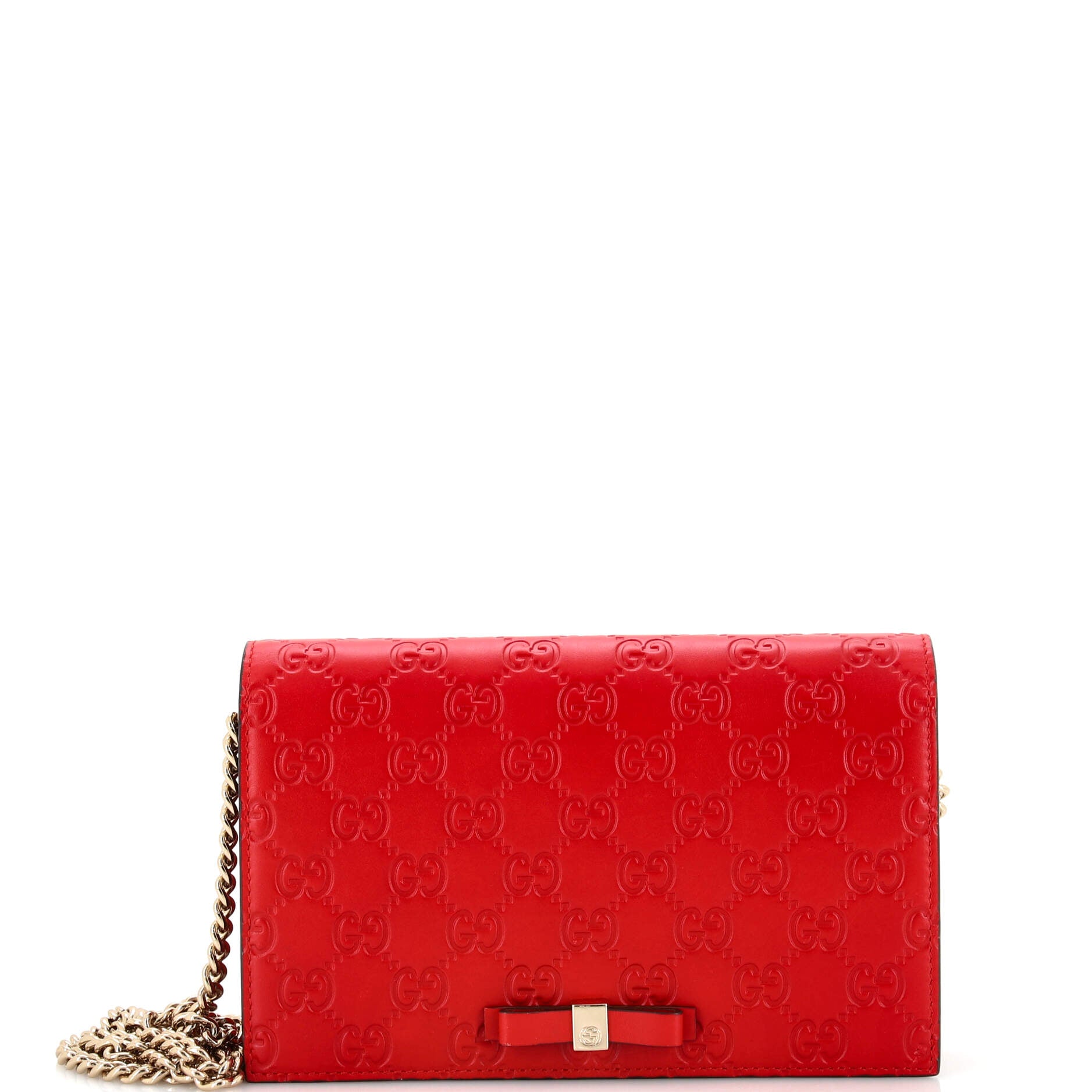 Signature Wallet on Chain Guccissima Leather