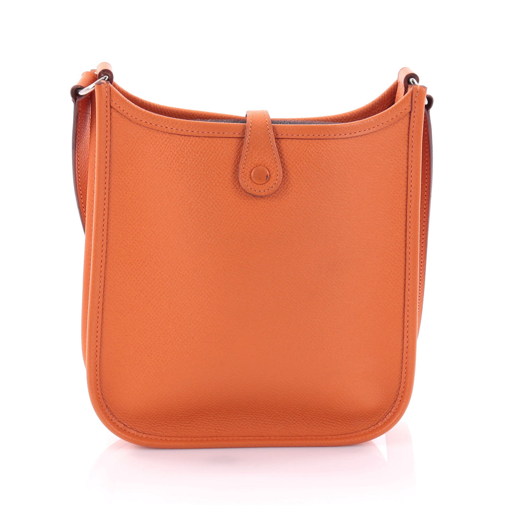 Buy Hermes Long Strap Evelyne Crossbody Bag Epsom TPM Orange 2583502 – Rebag