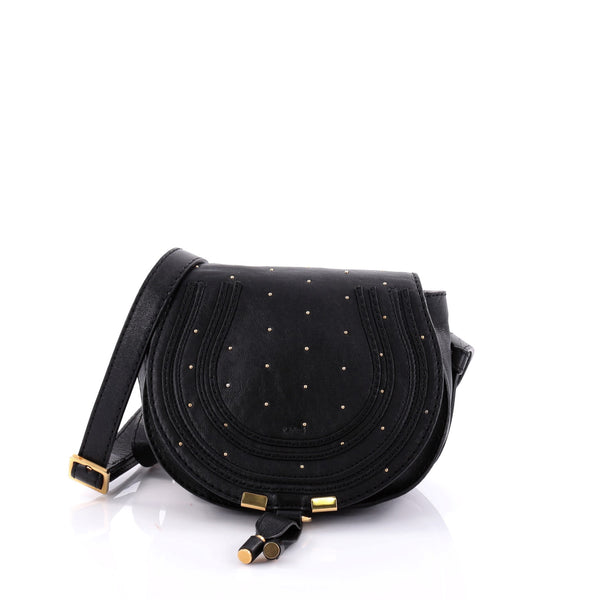 chloe marcie studded bag